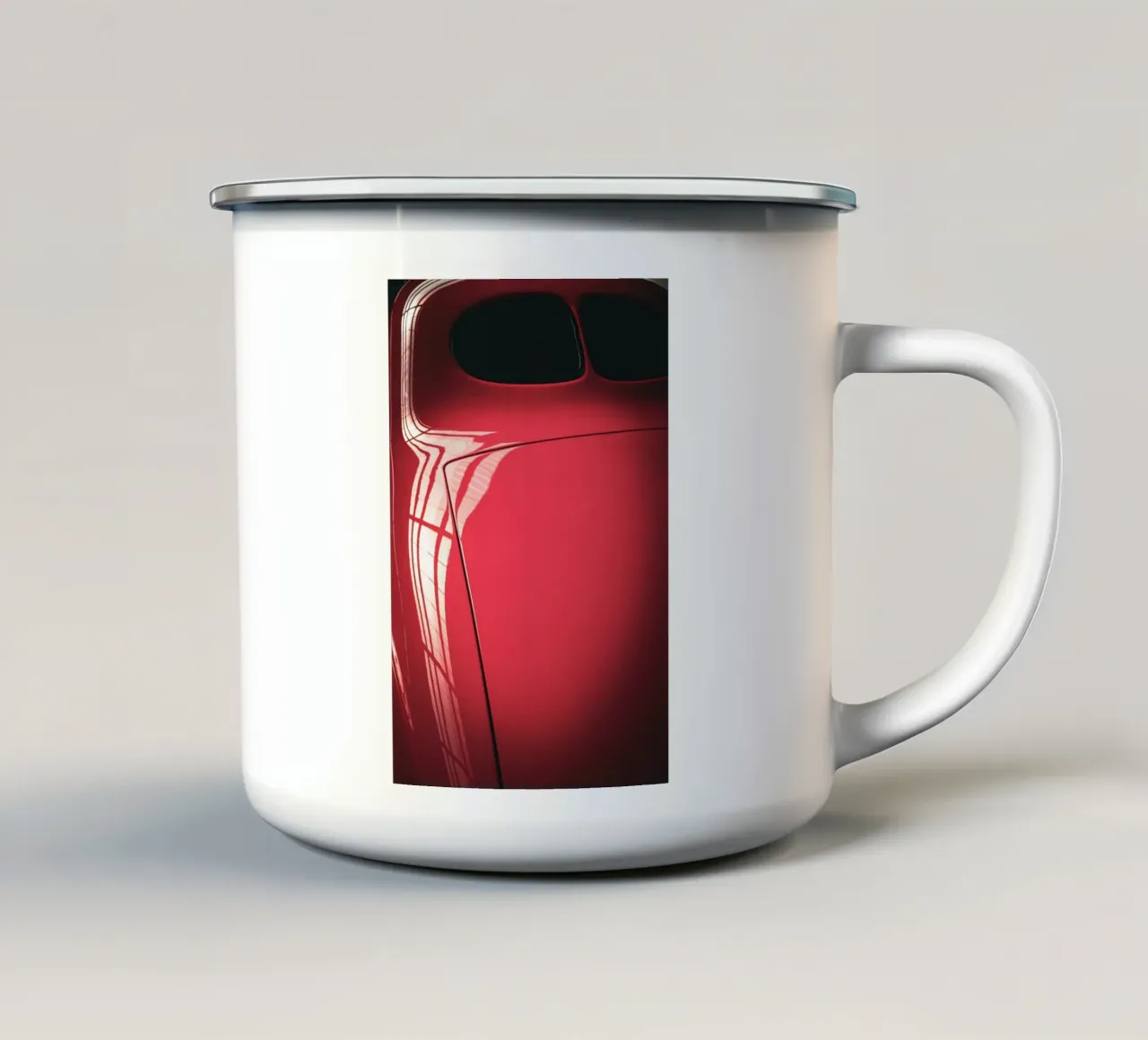 Red Musclecar tazza in smalto da Flo Klein