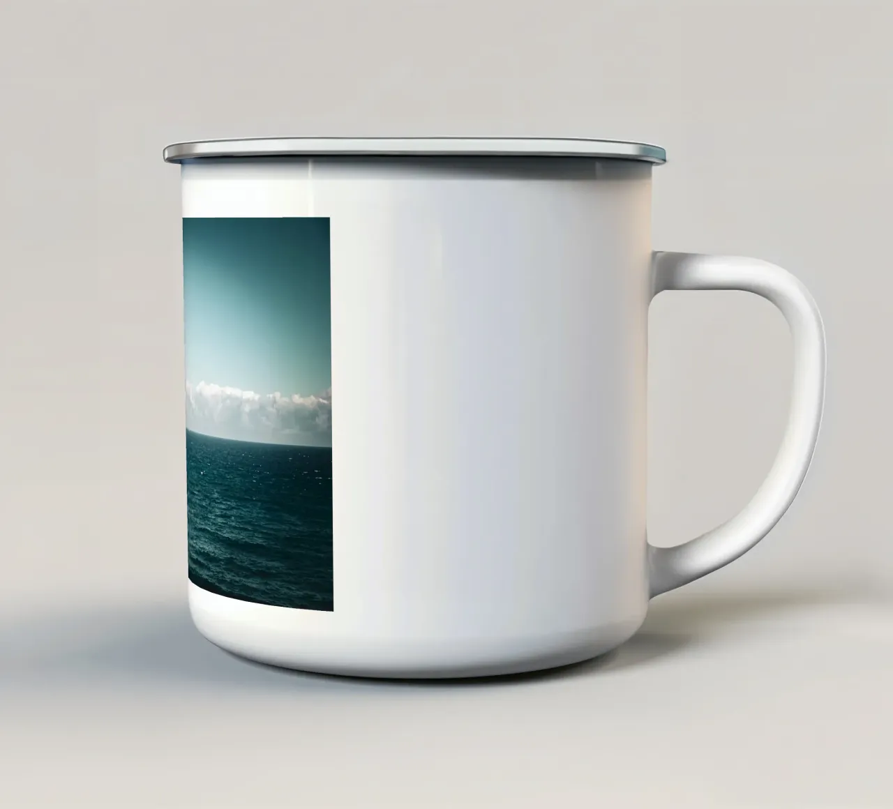 Horizont tazza in smalto da Flo Klein