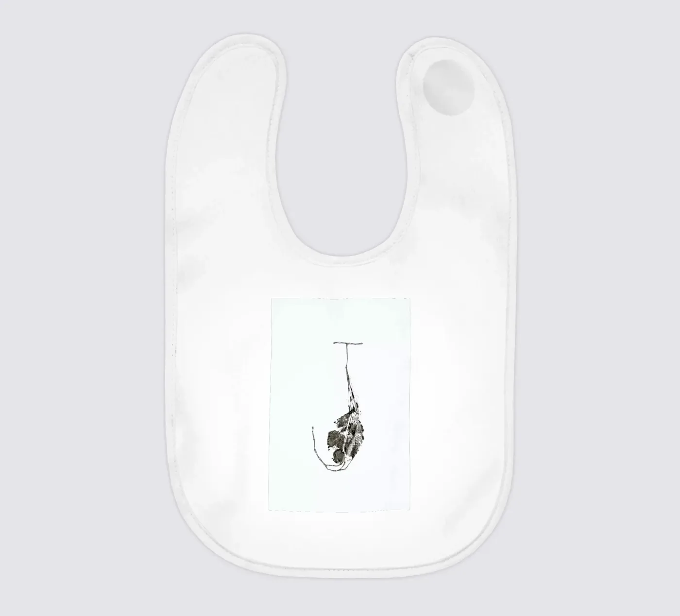 J baby bib by Marina Guiu