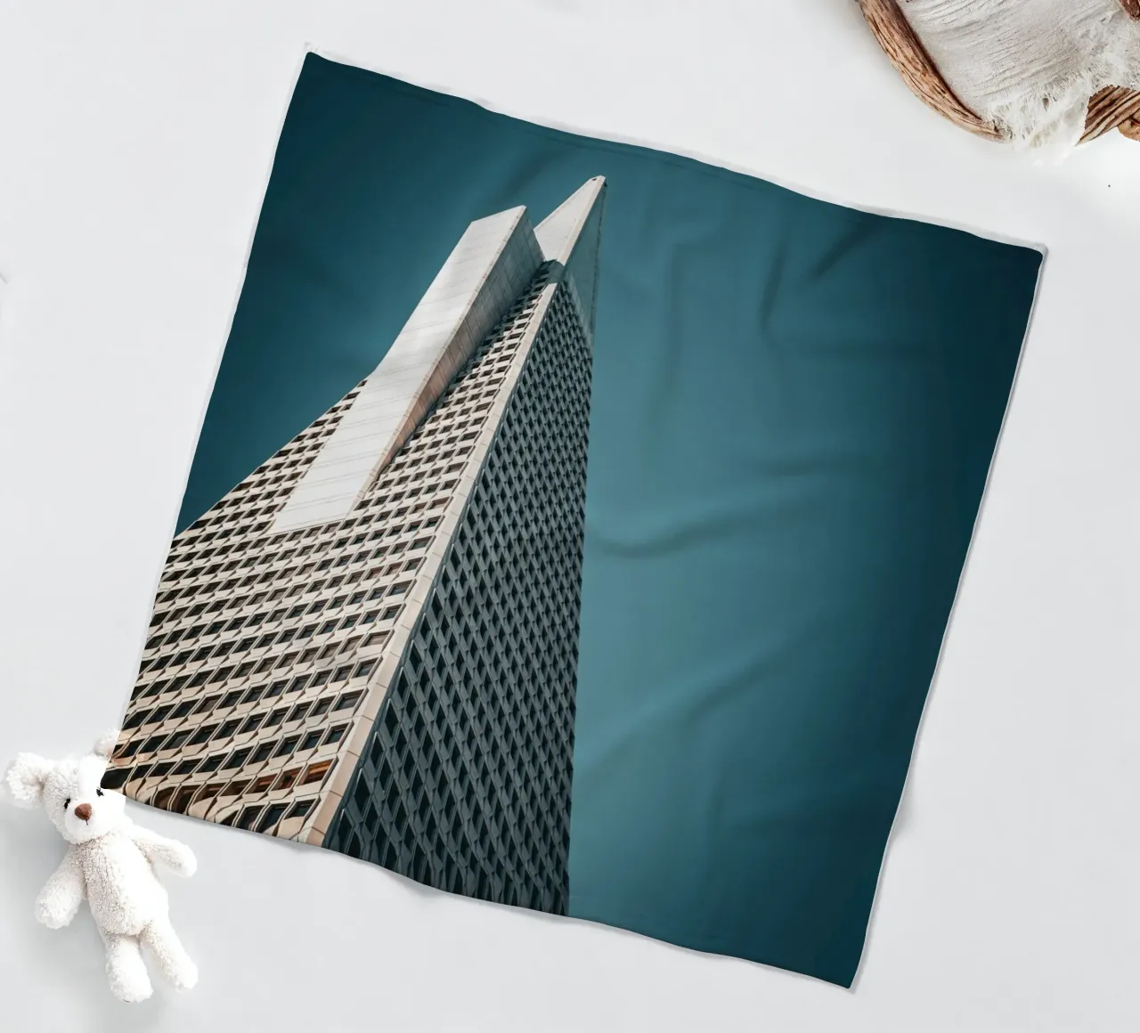 Skyscraper fleecedeken van Flo Klein