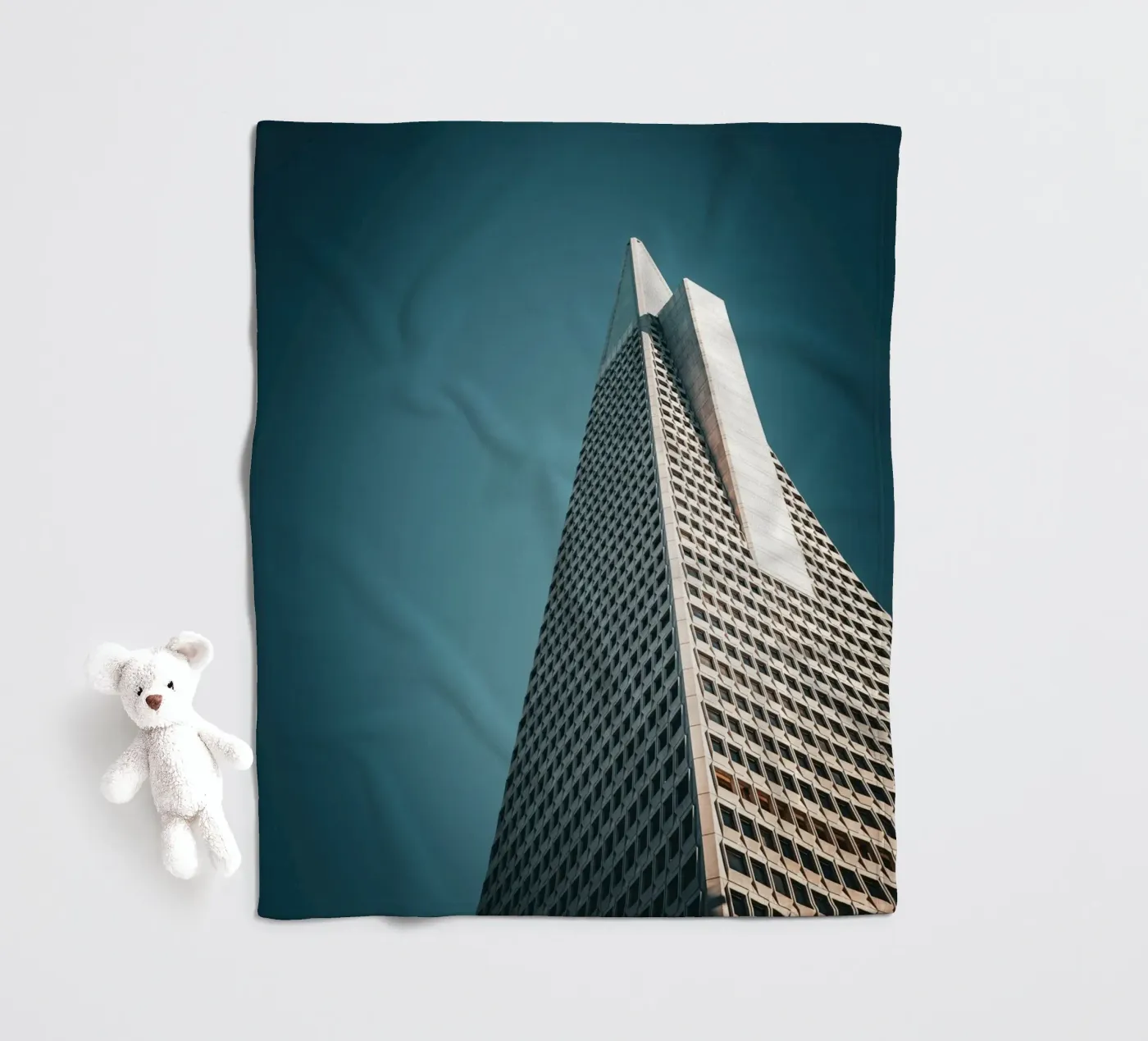 Skyscraper fleecedeken van Flo Klein Gallery