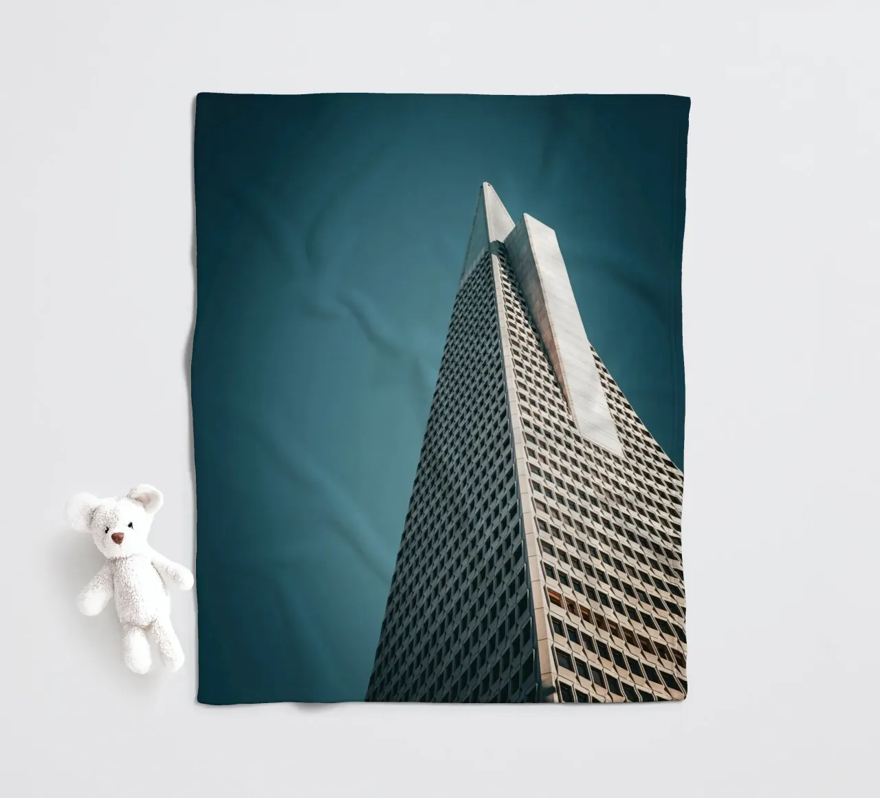 Skyscraper fleecedeken van Flo Klein