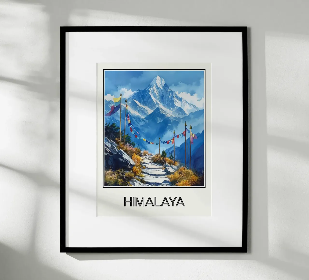 Himalaya poster con telaio in plastica da Frame the World