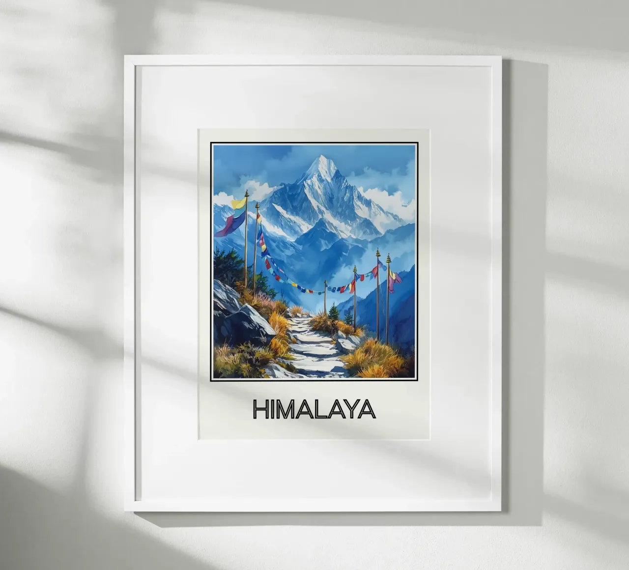 Himalaya poster con telaio in plastica da Frame the World
