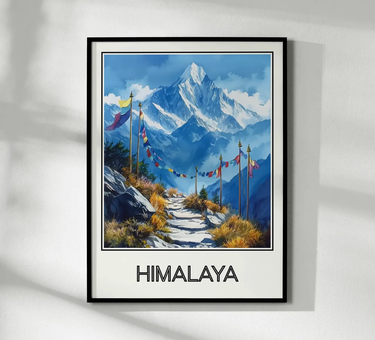 Himalaya poster con telaio in plastica da Frame the World