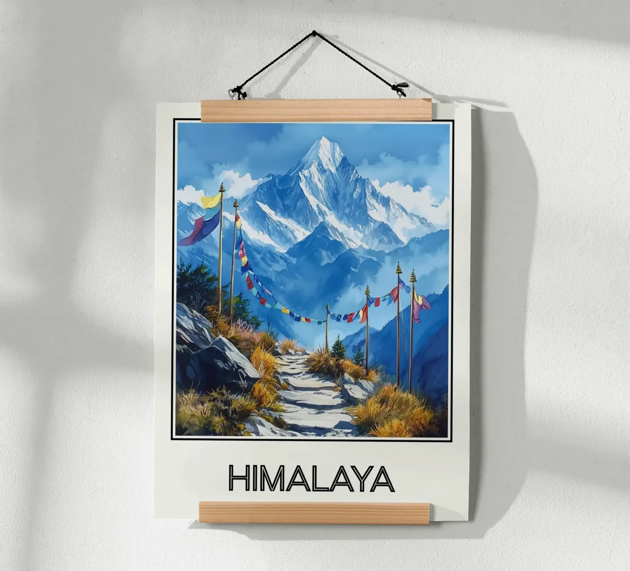 Himalaya poster con telaio in plastica da Frame the World