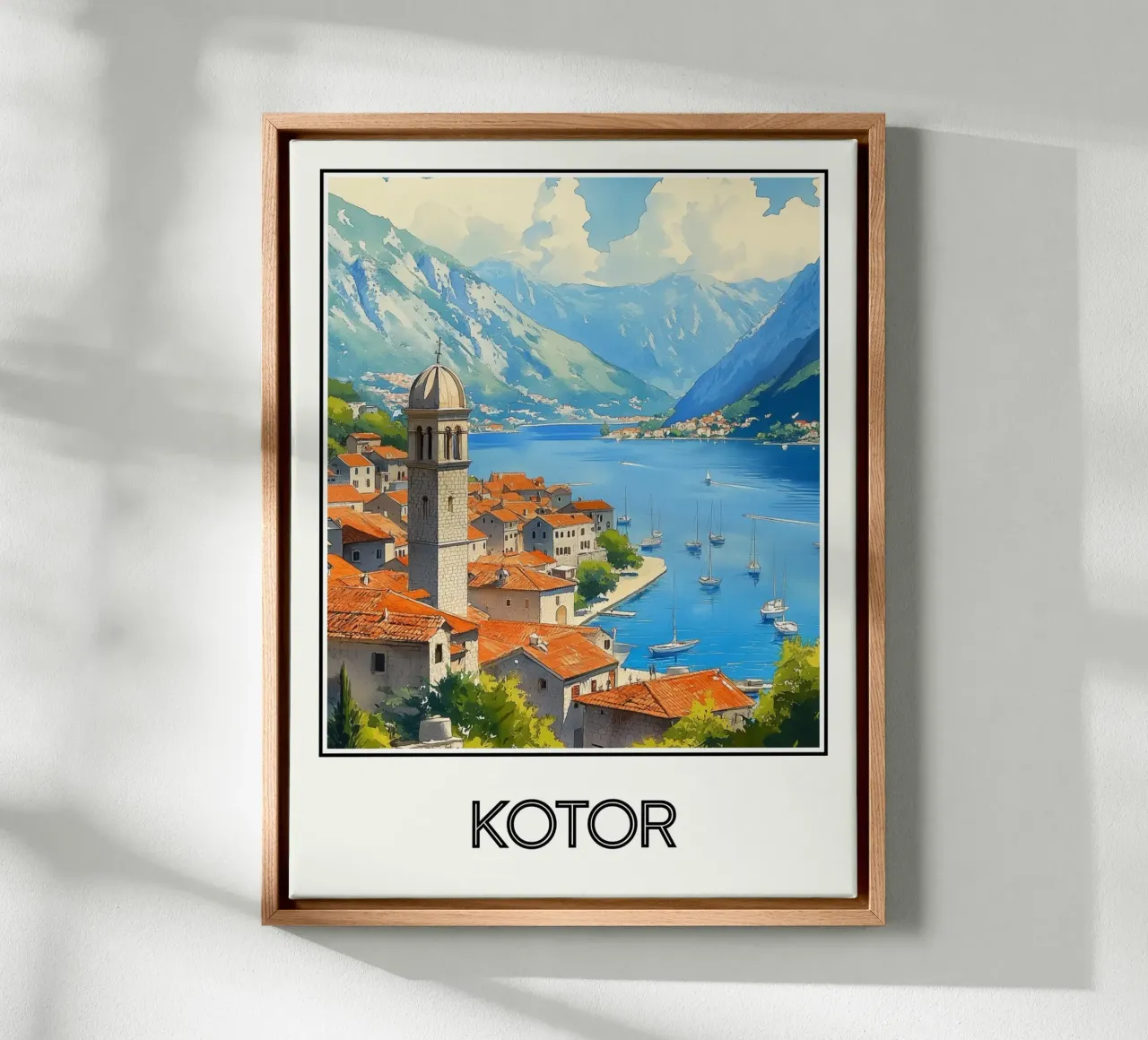 Cattaro tela con Cornice a cassetta da Frame the World
