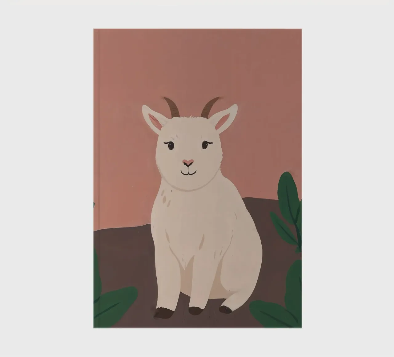 Friendly Tiny Goat notebook by SnoopyAnimals