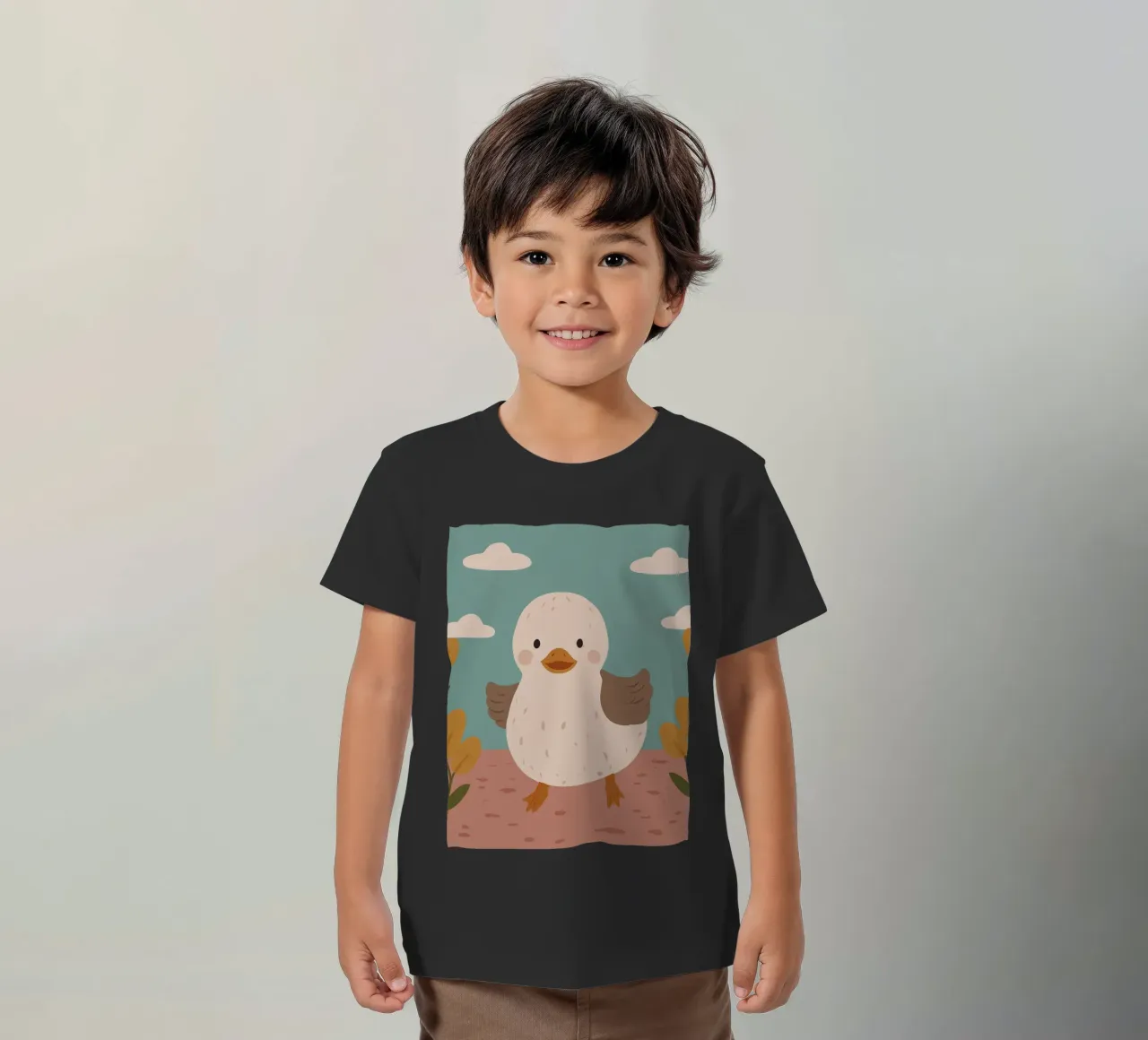 Anatra amichevole t-shirt bambini da SnoopyAnimals