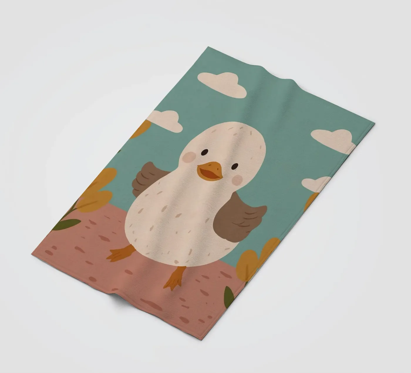 Freundliche kleine Ente Fleecedecke von SnoopyAnimals
