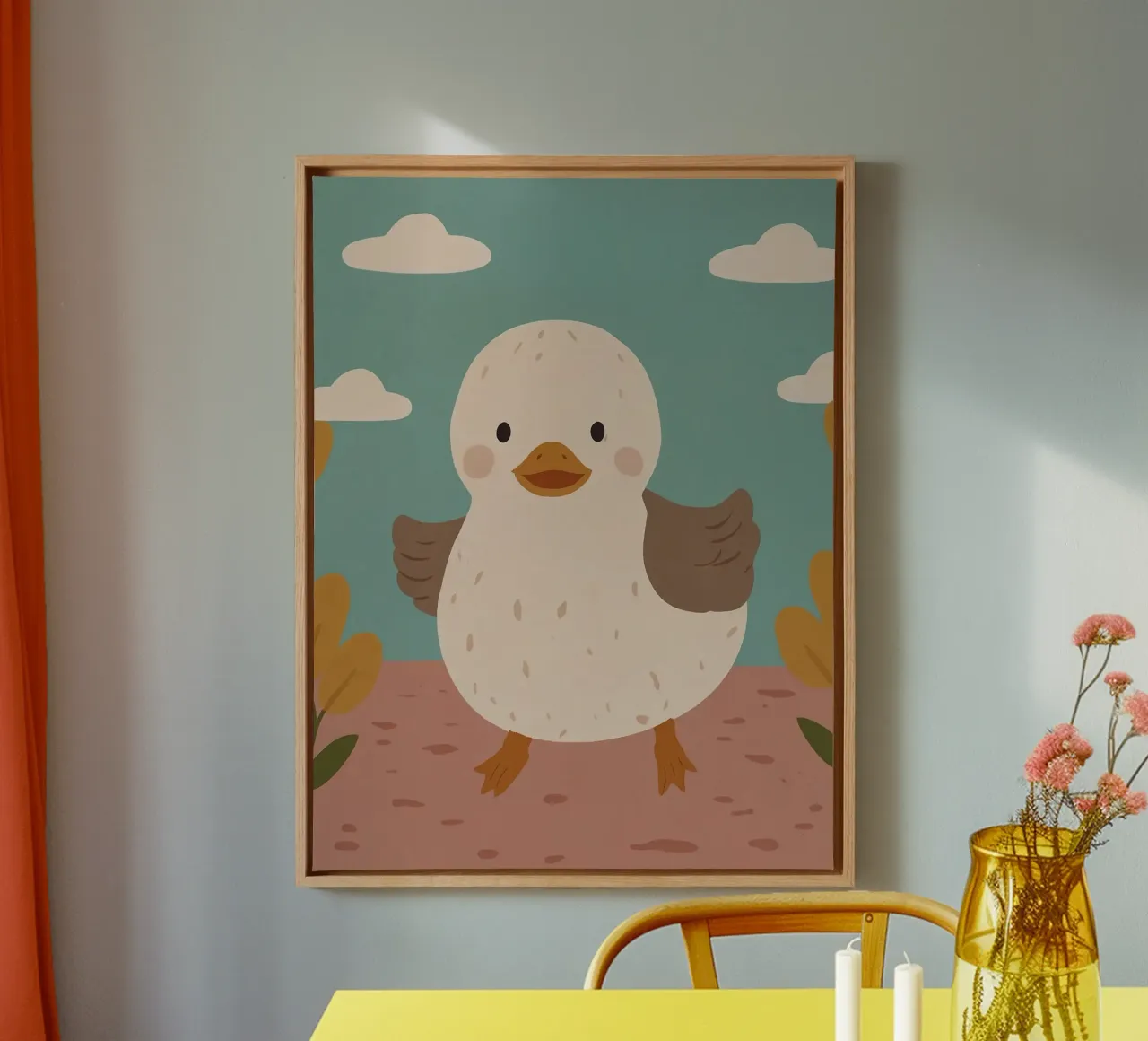 Friendly Tiny Duck tela da SnoopyAnimals