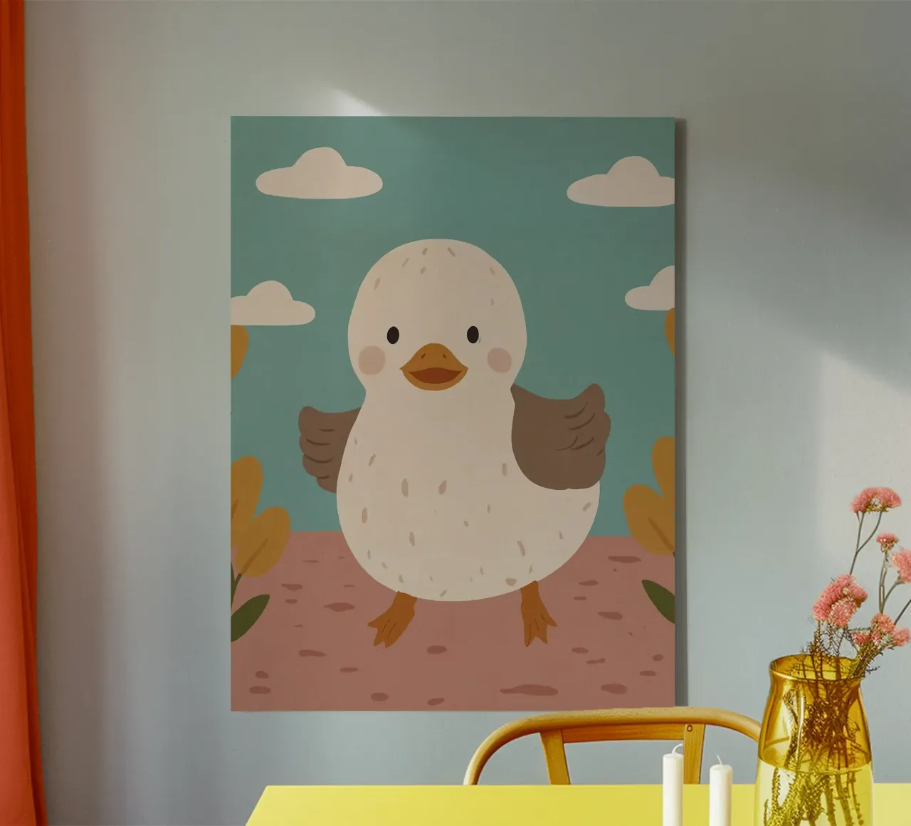 Friendly Tiny Duck tela da SnoopyAnimals