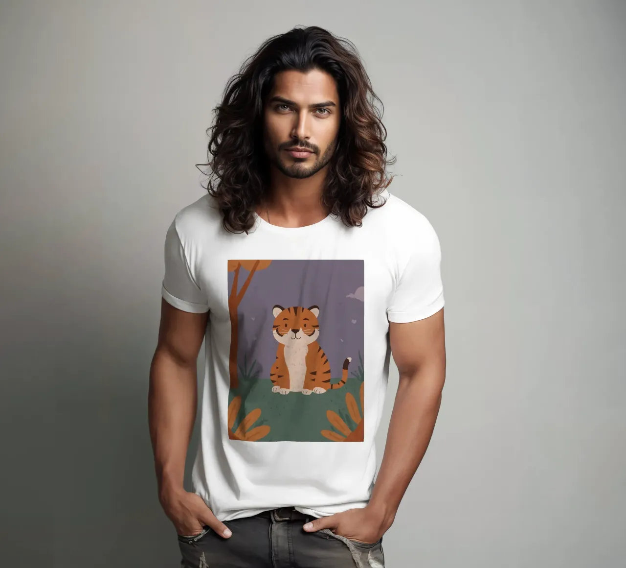Freundlicher kleiner Tiger T-Shirt von SnoopyAnimals