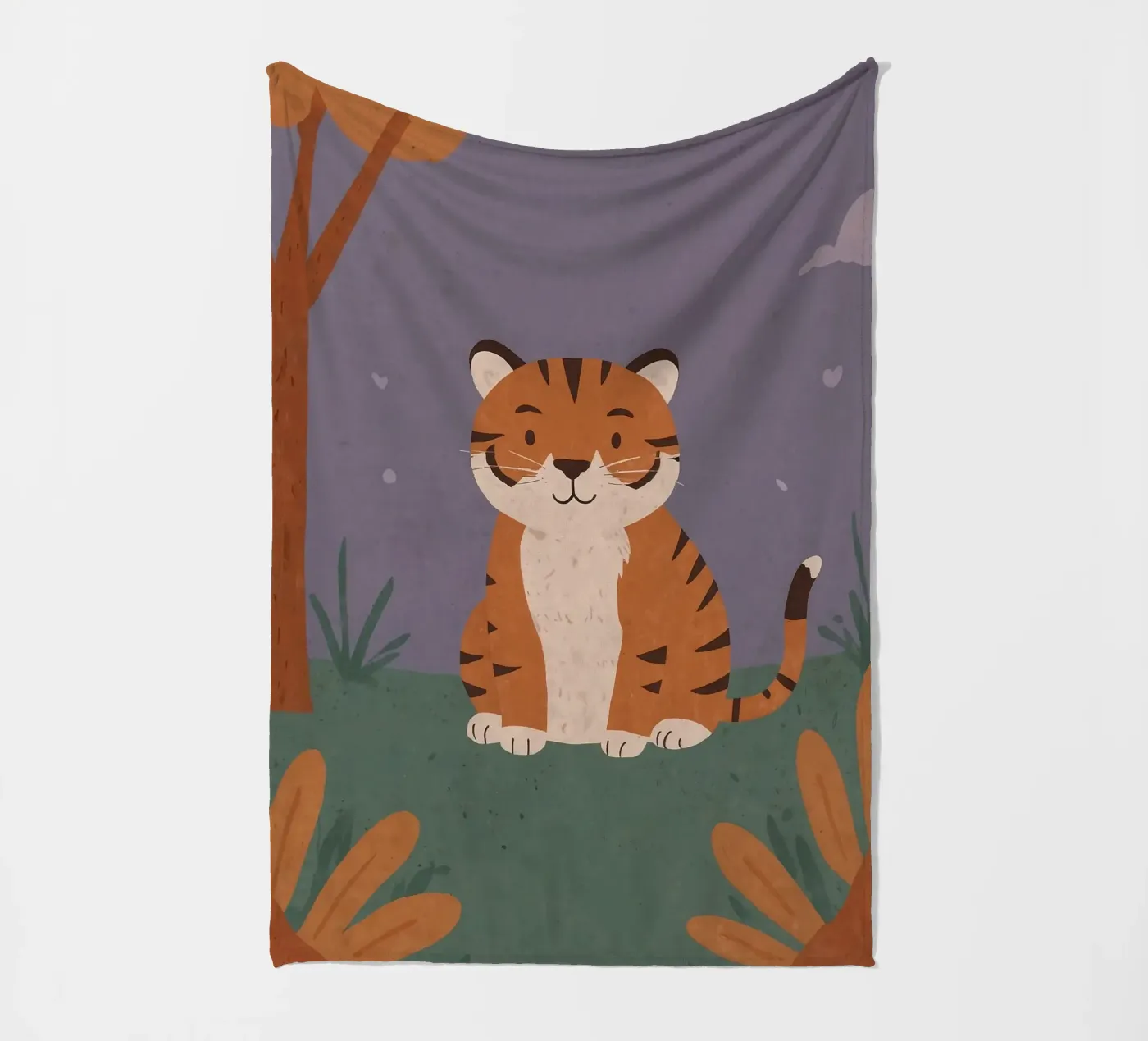 Friendly Tiny Tiger fleece blanket by SnoopyAnimals