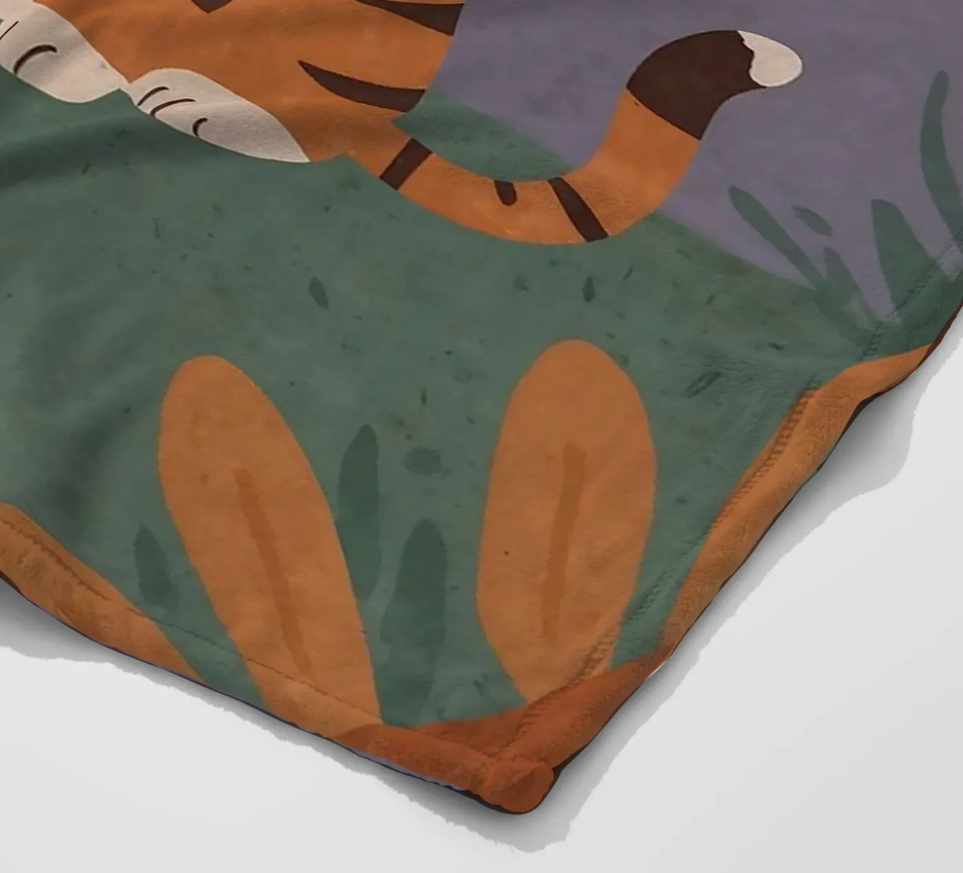 Friendly Tiny Tiger fleece blanket by SnoopyAnimals