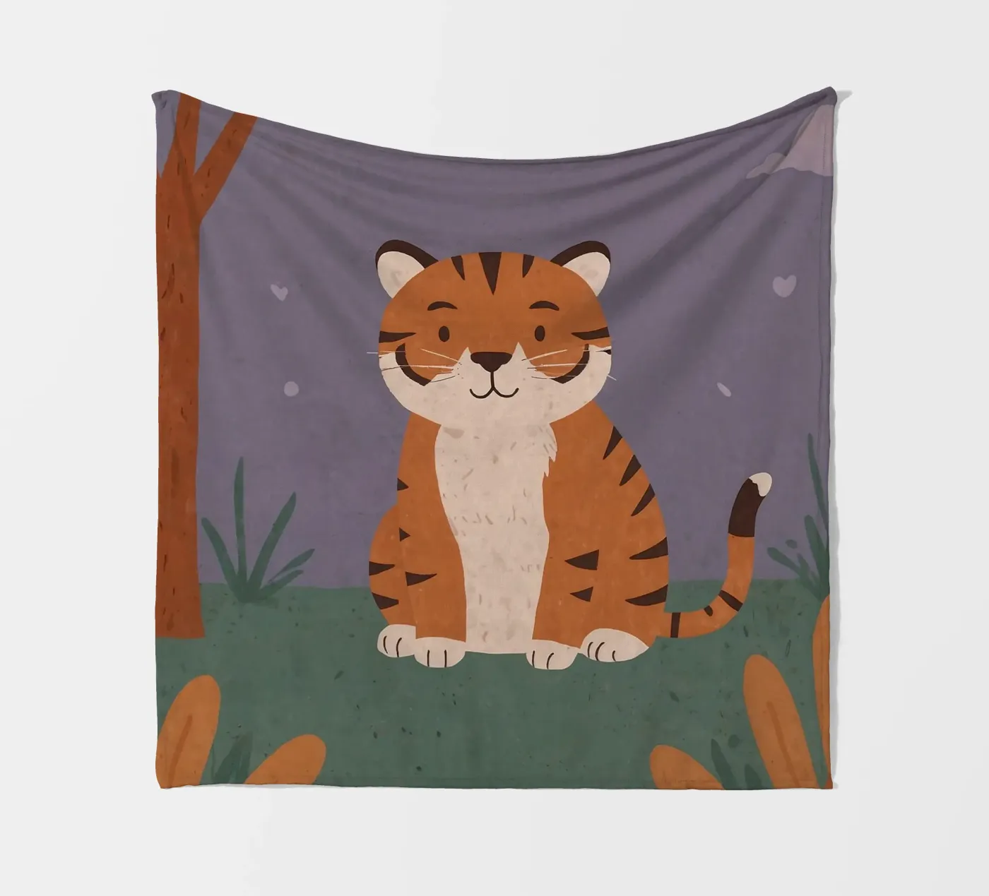 Friendly Tiny Tiger fleece blanket by SnoopyAnimals