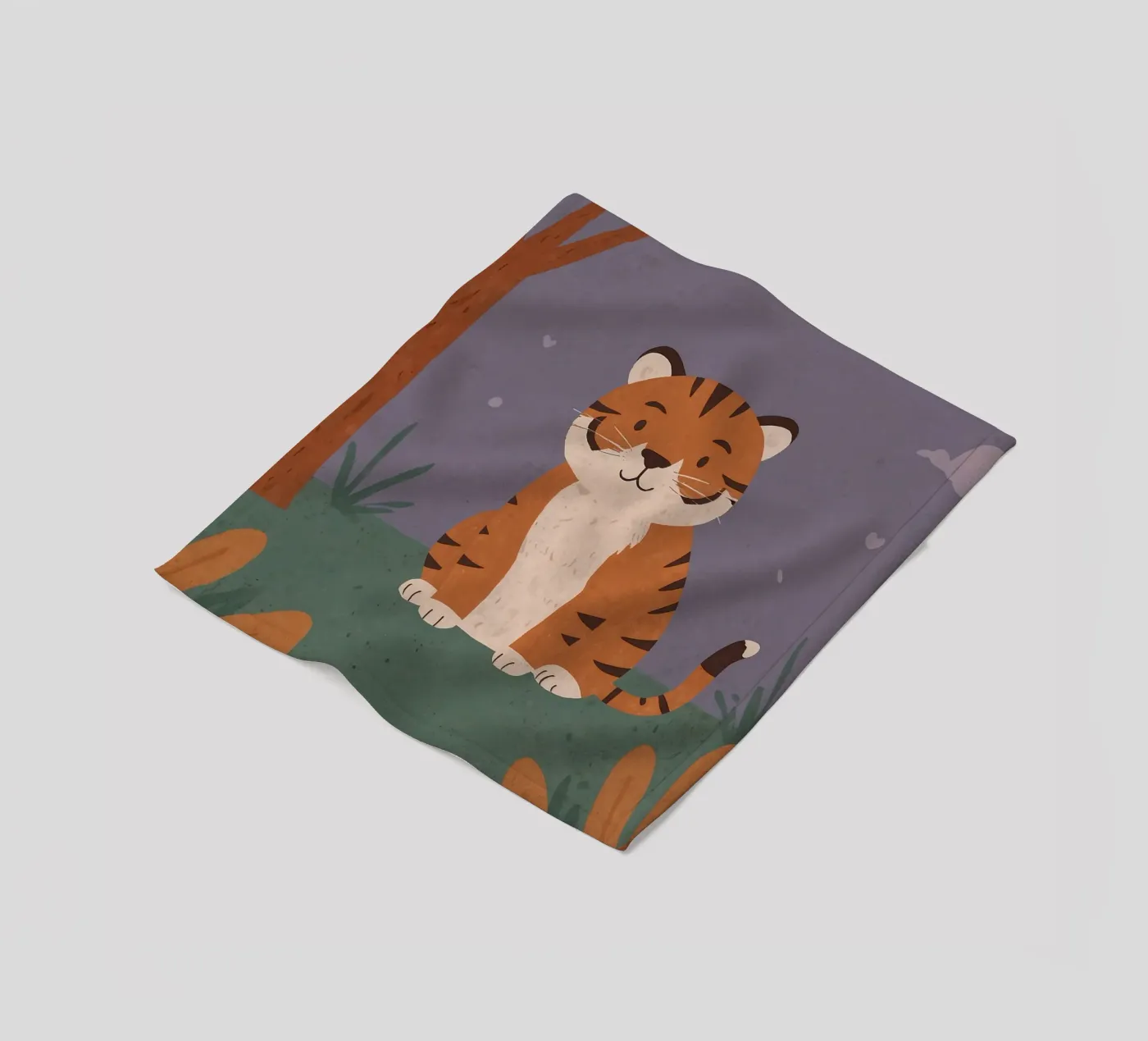 Friendly Tiny Tiger fleece blanket by SnoopyAnimals