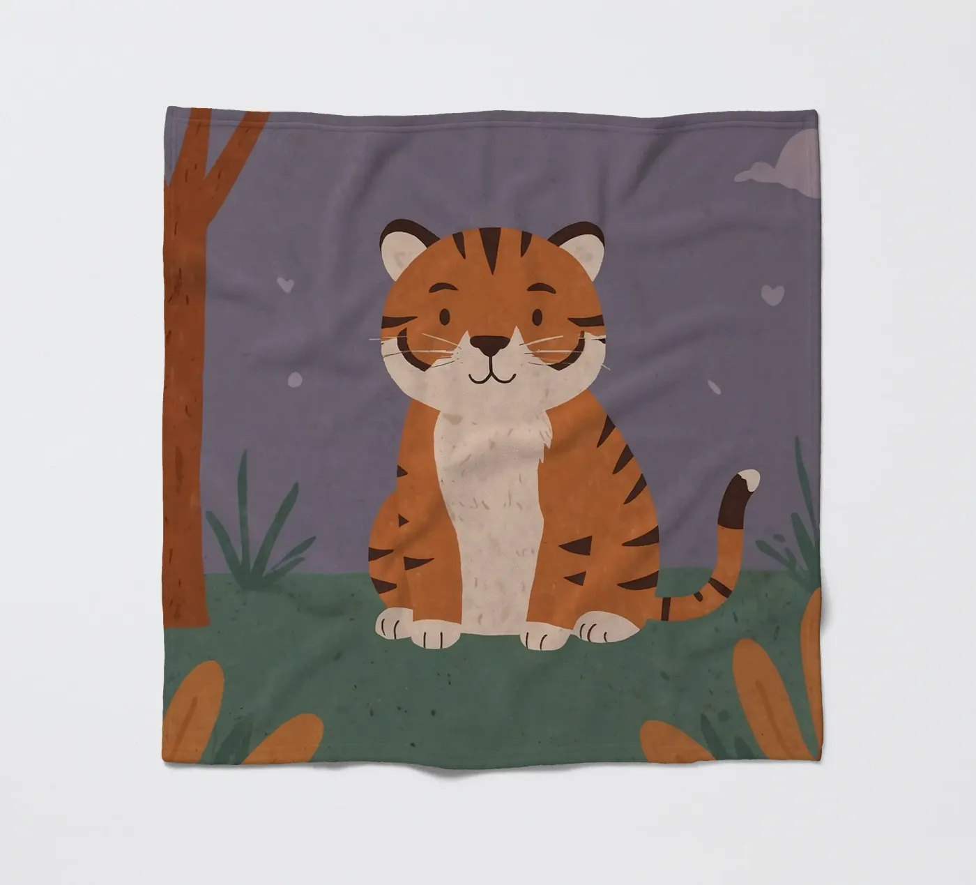 Friendly Tiny Tiger fleece blanket by SnoopyAnimals