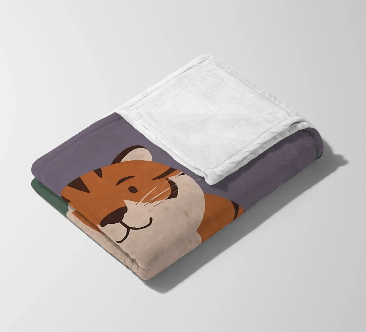 Friendly Tiny Tiger fleece blanket by SnoopyAnimals