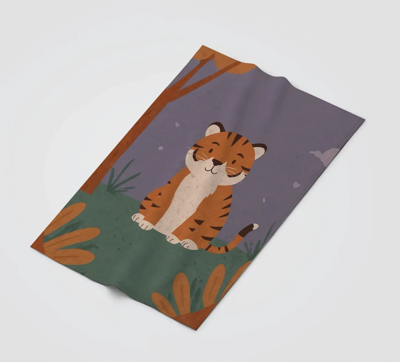 Friendly Tiny Tiger fleece blanket by SnoopyAnimals
