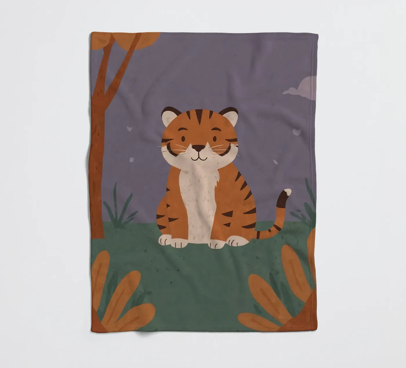 Friendly Tiny Tiger fleece blanket by SnoopyAnimals