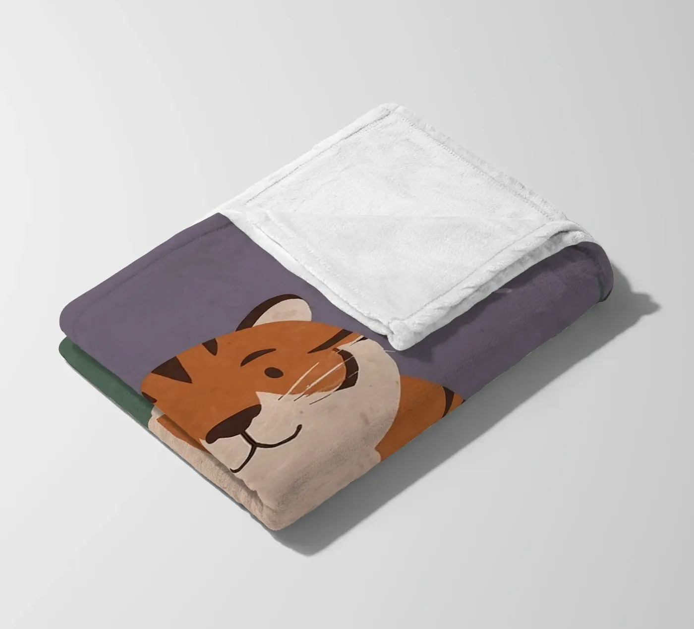 Friendly Tiny Tiger fleece blanket by SnoopyAnimals