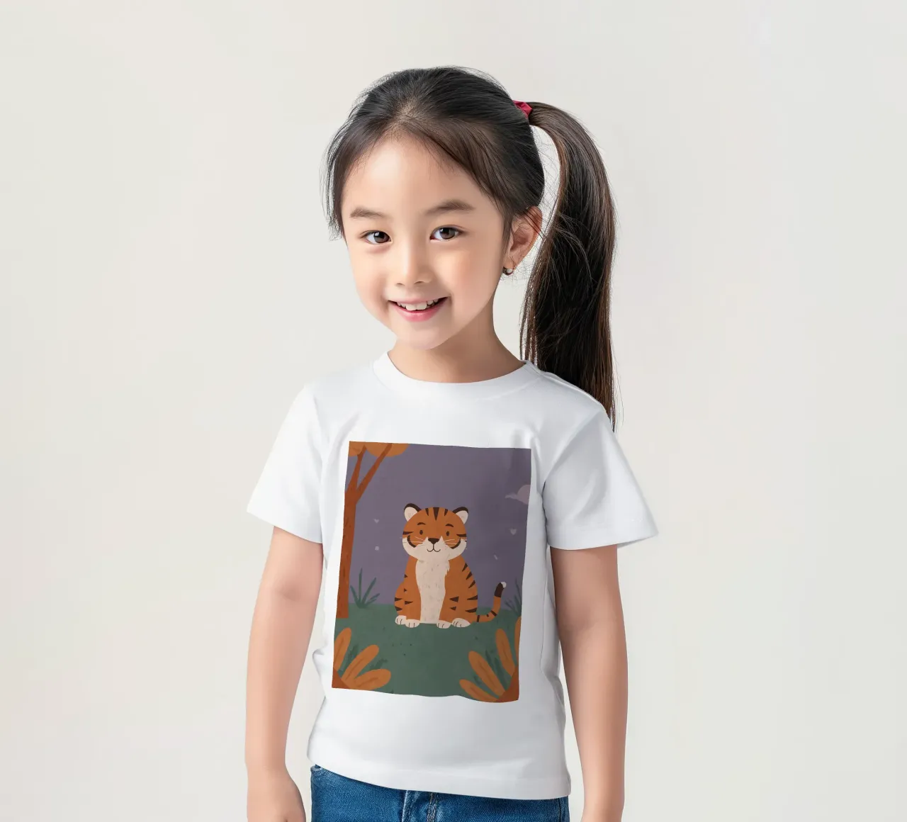 Una piccola tigre amichevole t-shirt bambini da SnoopyAnimals