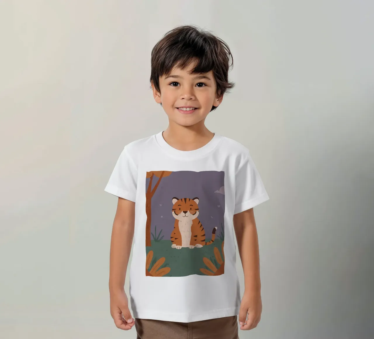 Una piccola tigre amichevole t-shirt bambini da SnoopyAnimals