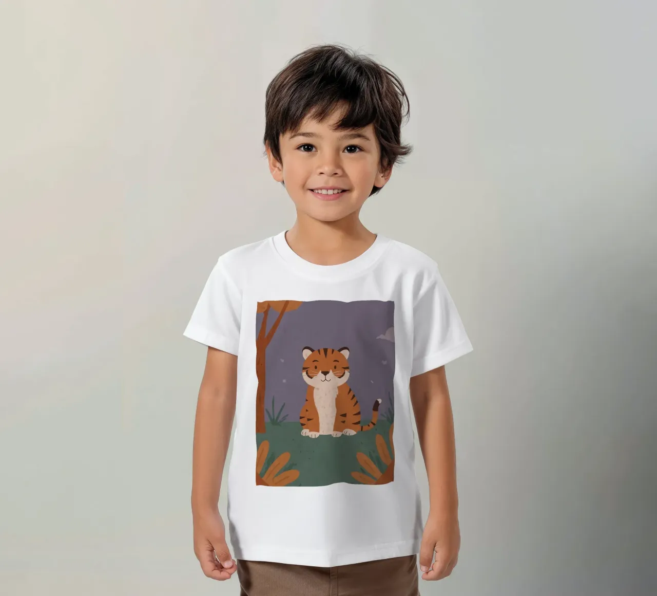 Una piccola tigre amichevole t-shirt bambini da SnoopyAnimals