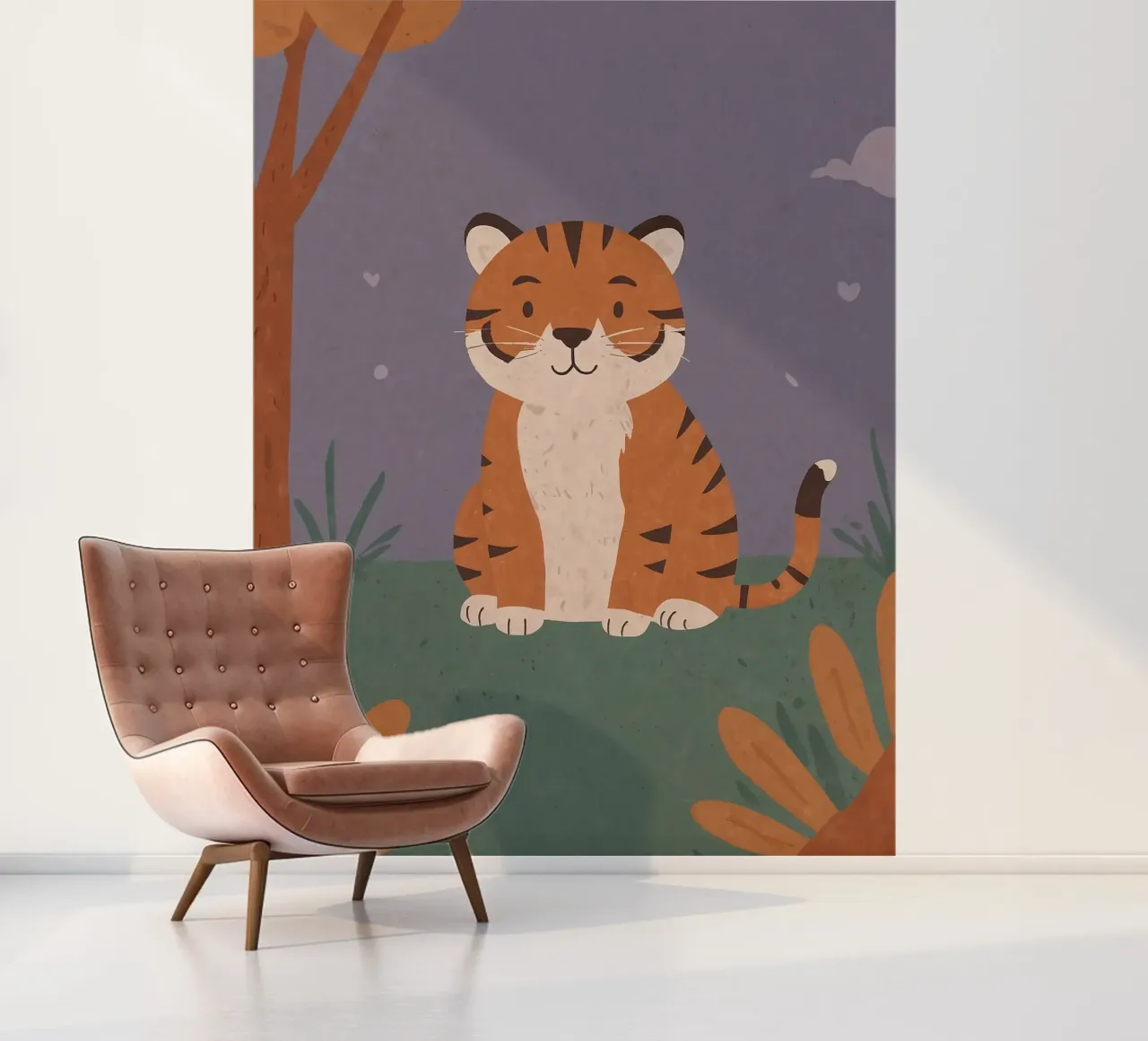 Vriendelijke tijger fotobehang van SnoopyAnimals