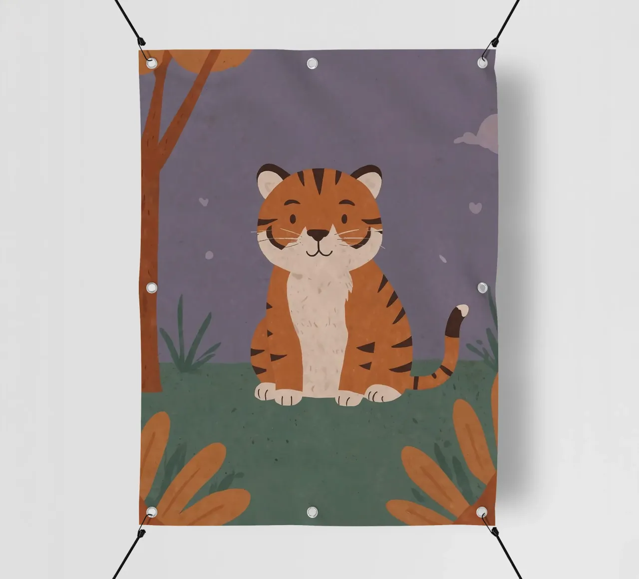 Una piccola tigre amichevole telo in pvc da SnoopyAnimals