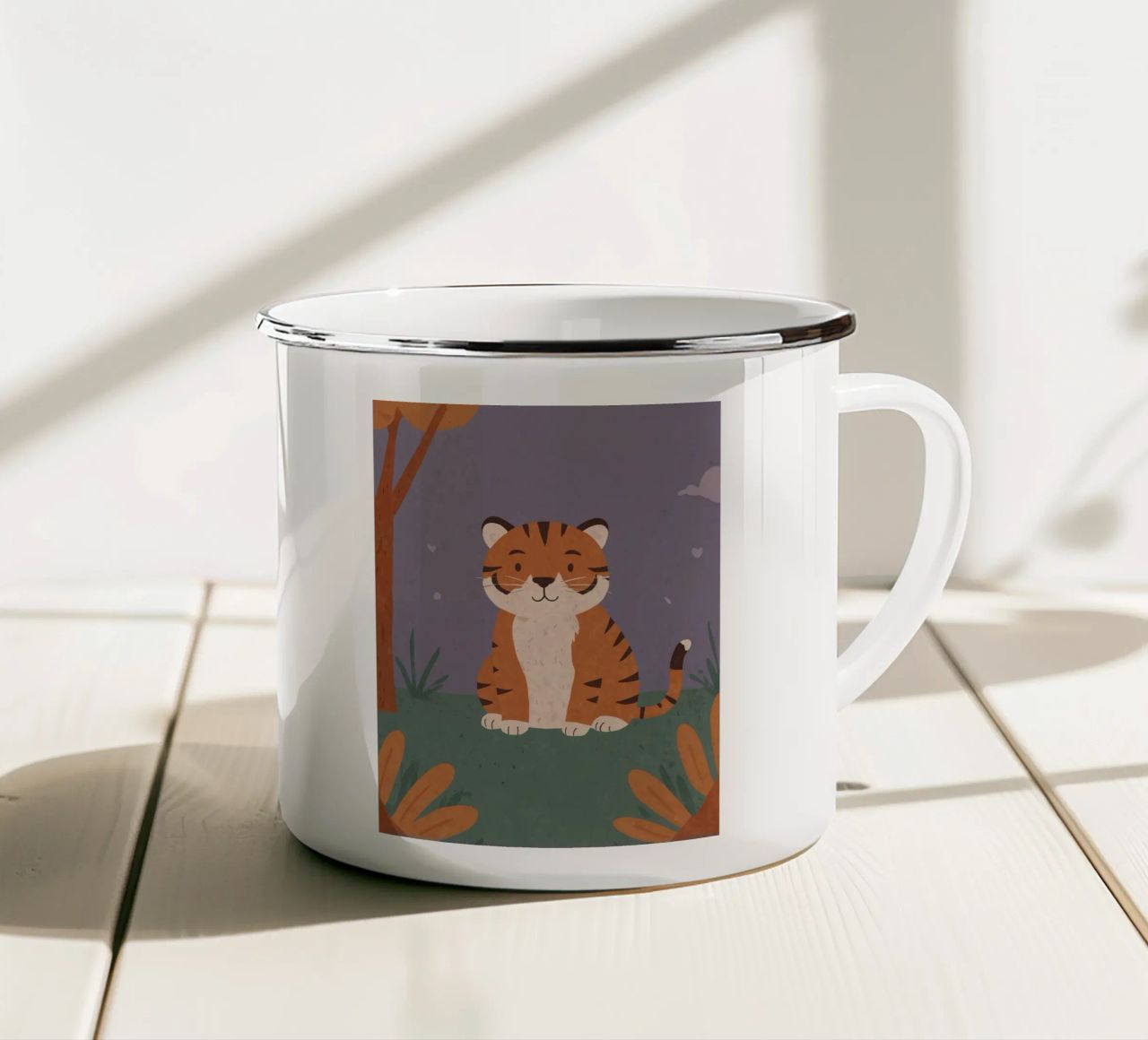 Una piccola tigre amichevole tazza in smalto da SnoopyAnimals