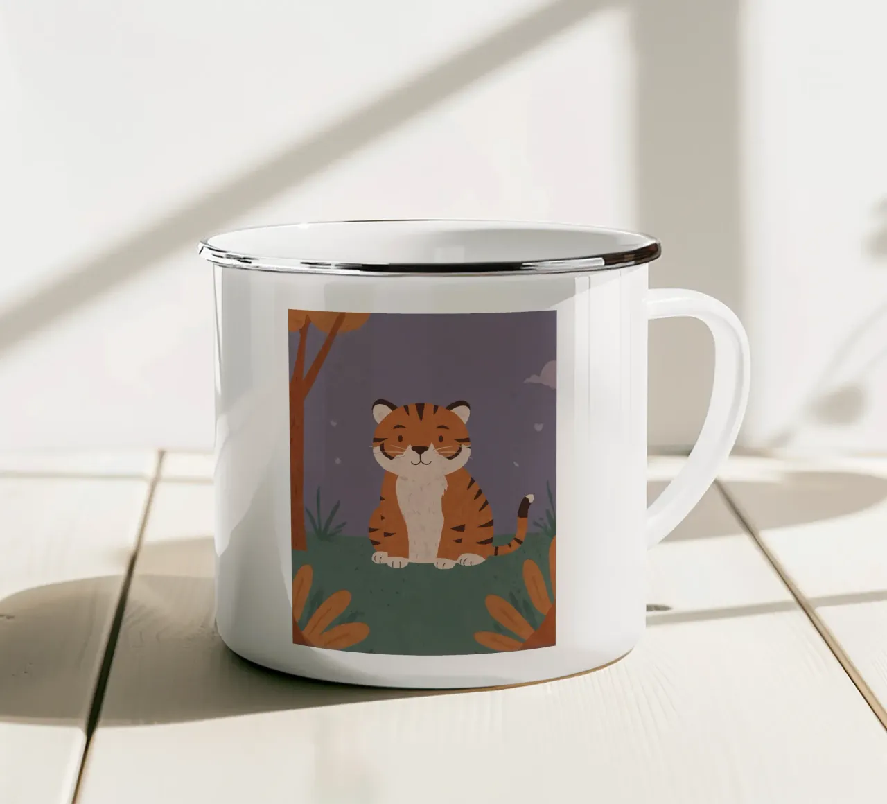 Una piccola tigre amichevole tazza in smalto da SnoopyAnimals