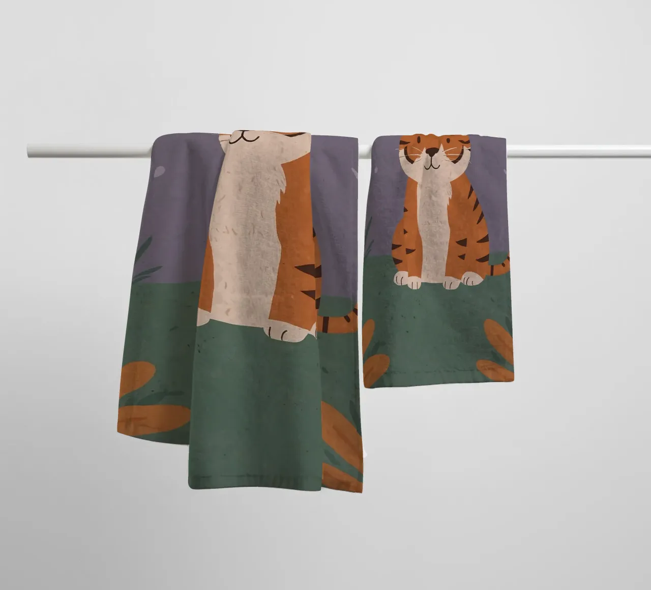 Friendly Tiny Tiger towel by SnoopyAnimals