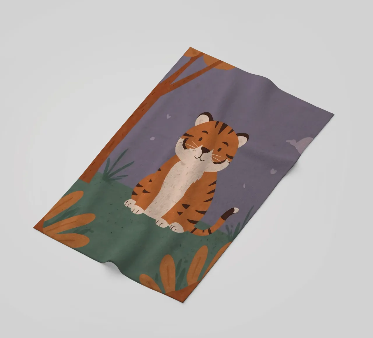 Una piccola tigre amichevole telo mare da SnoopyAnimals