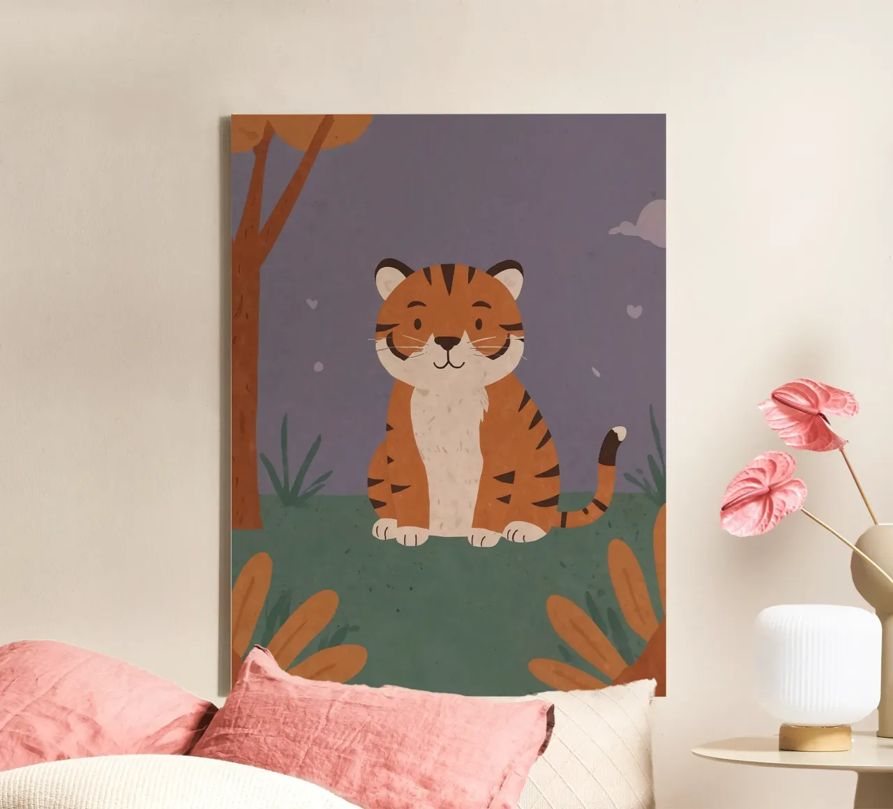 Una piccola tigre amichevole tela da SnoopyAnimals