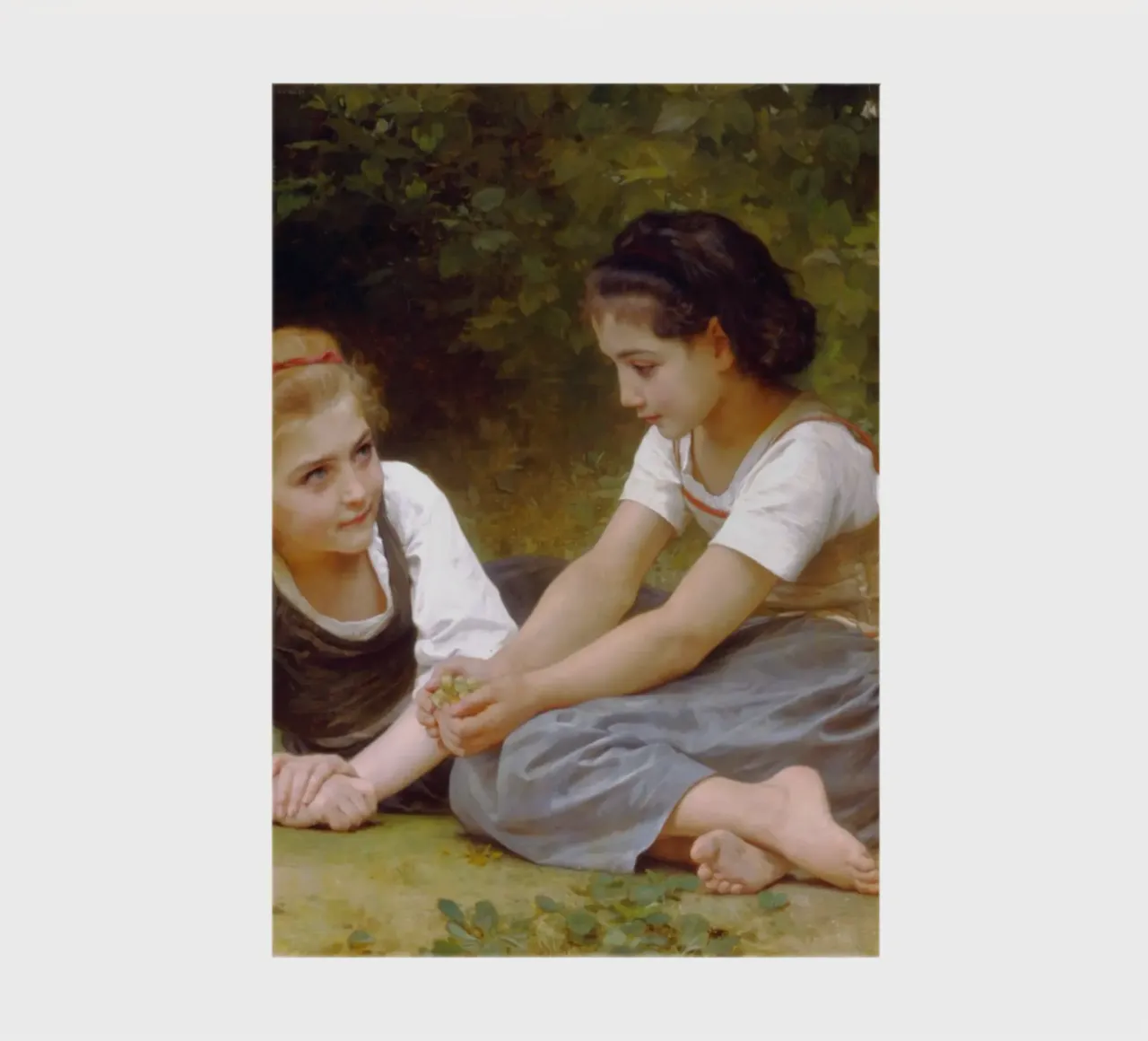 William-Adolphe Bouguereau - The Nut Gatherers notebook by Timeless Artworks