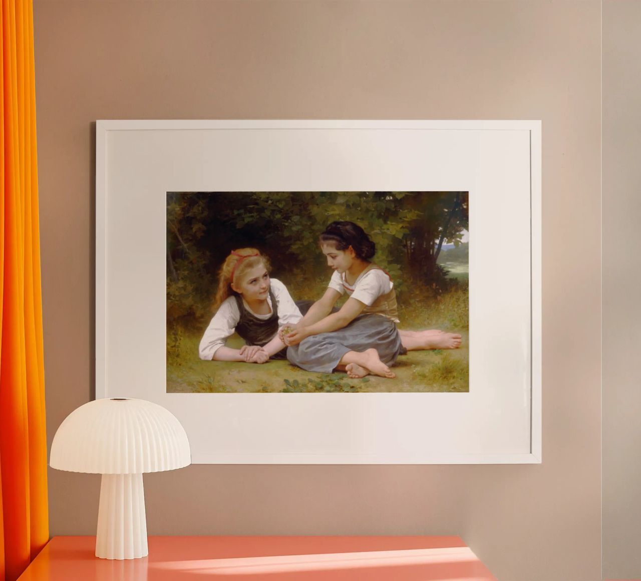 William-Adolphe Bouguereau - I raccoglitori di noci poster da Timeless Artworks