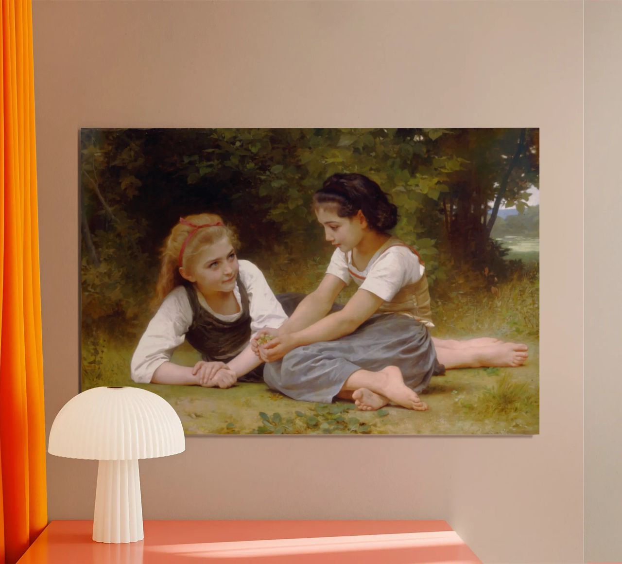 William-Adolphe Bouguereau - I raccoglitori di noci poster da Timeless Artworks