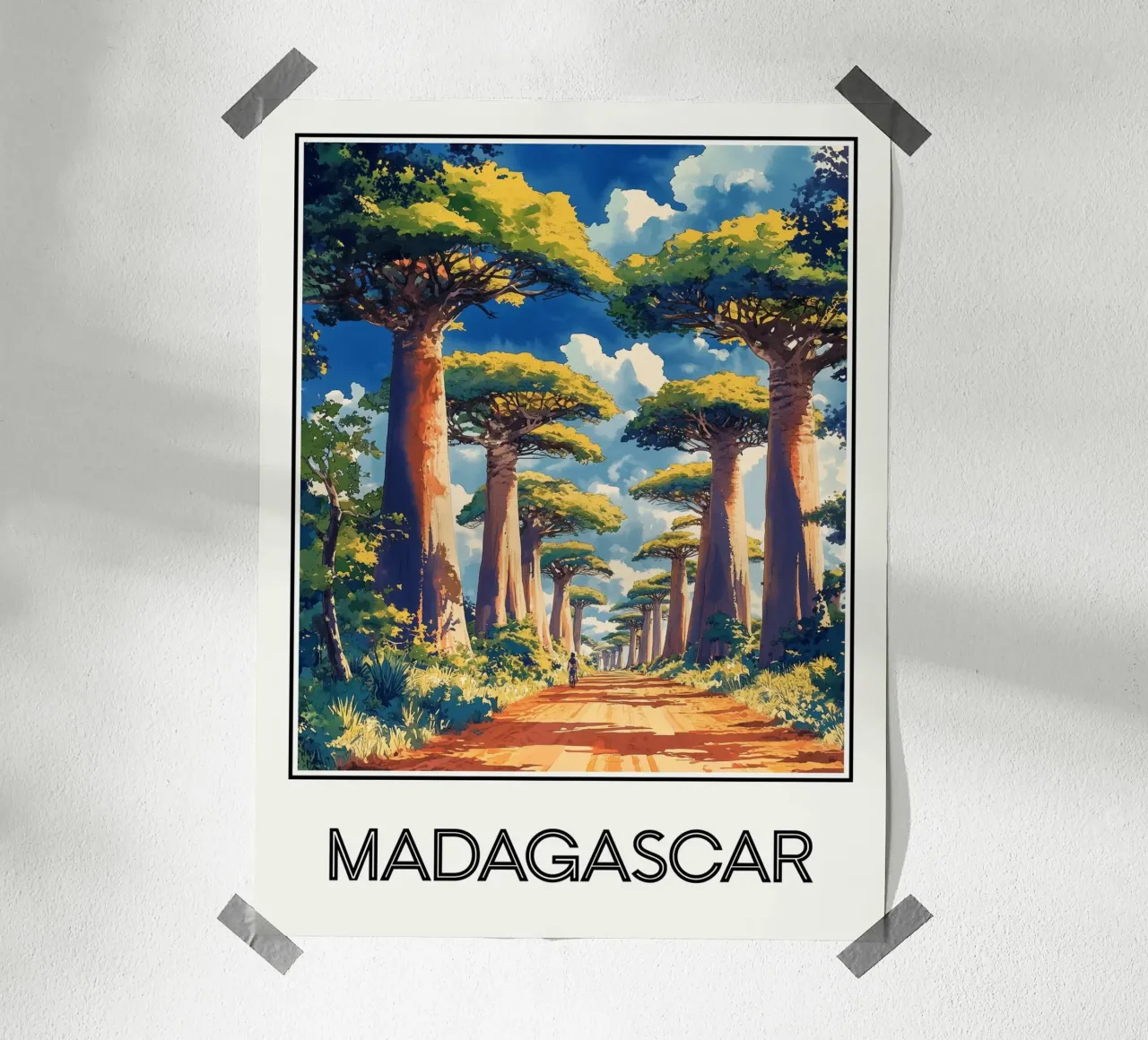 Madagascar poster da Frame the World