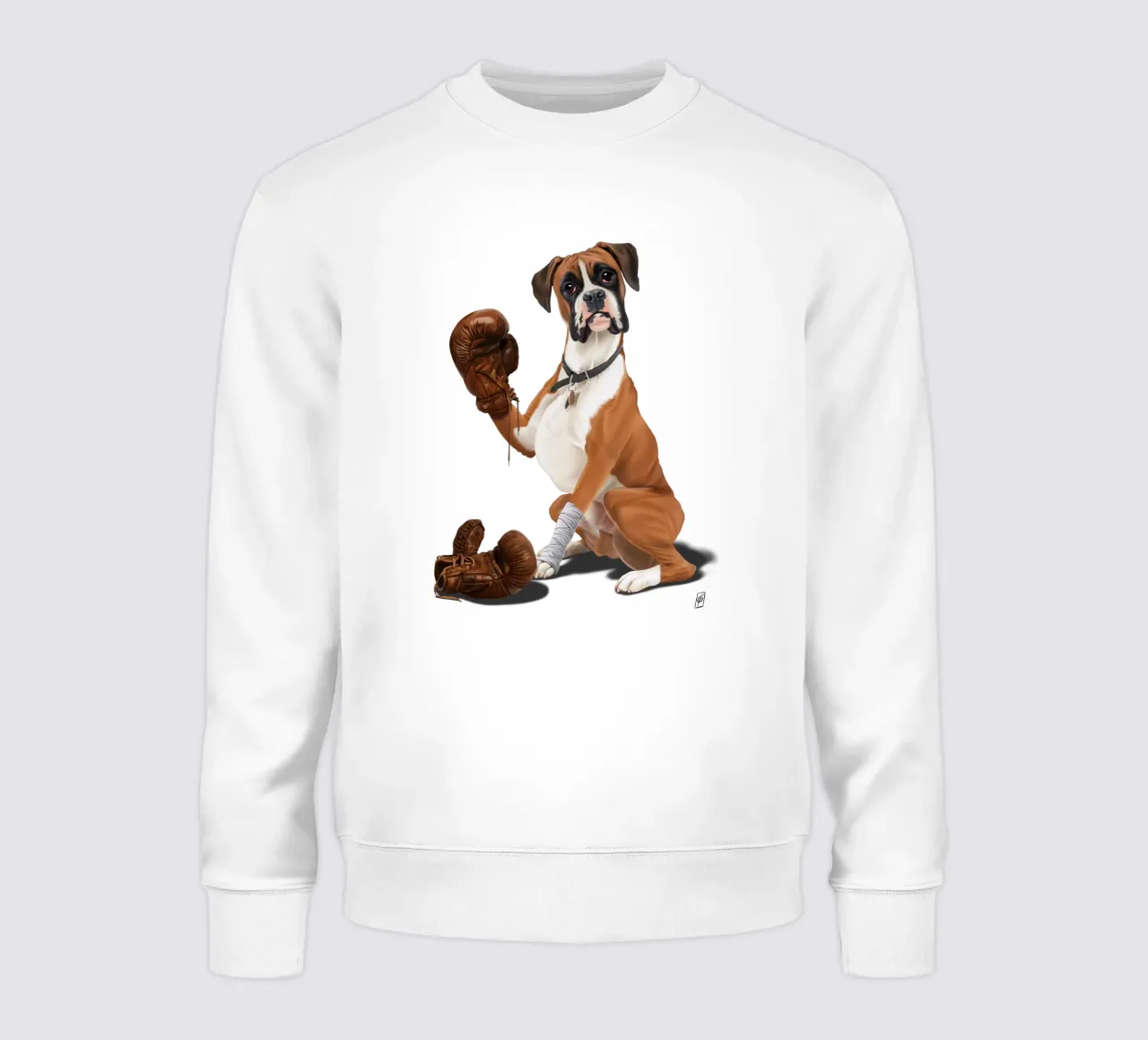 The Boxer (Colour) felpa da Rob Art | Illustration