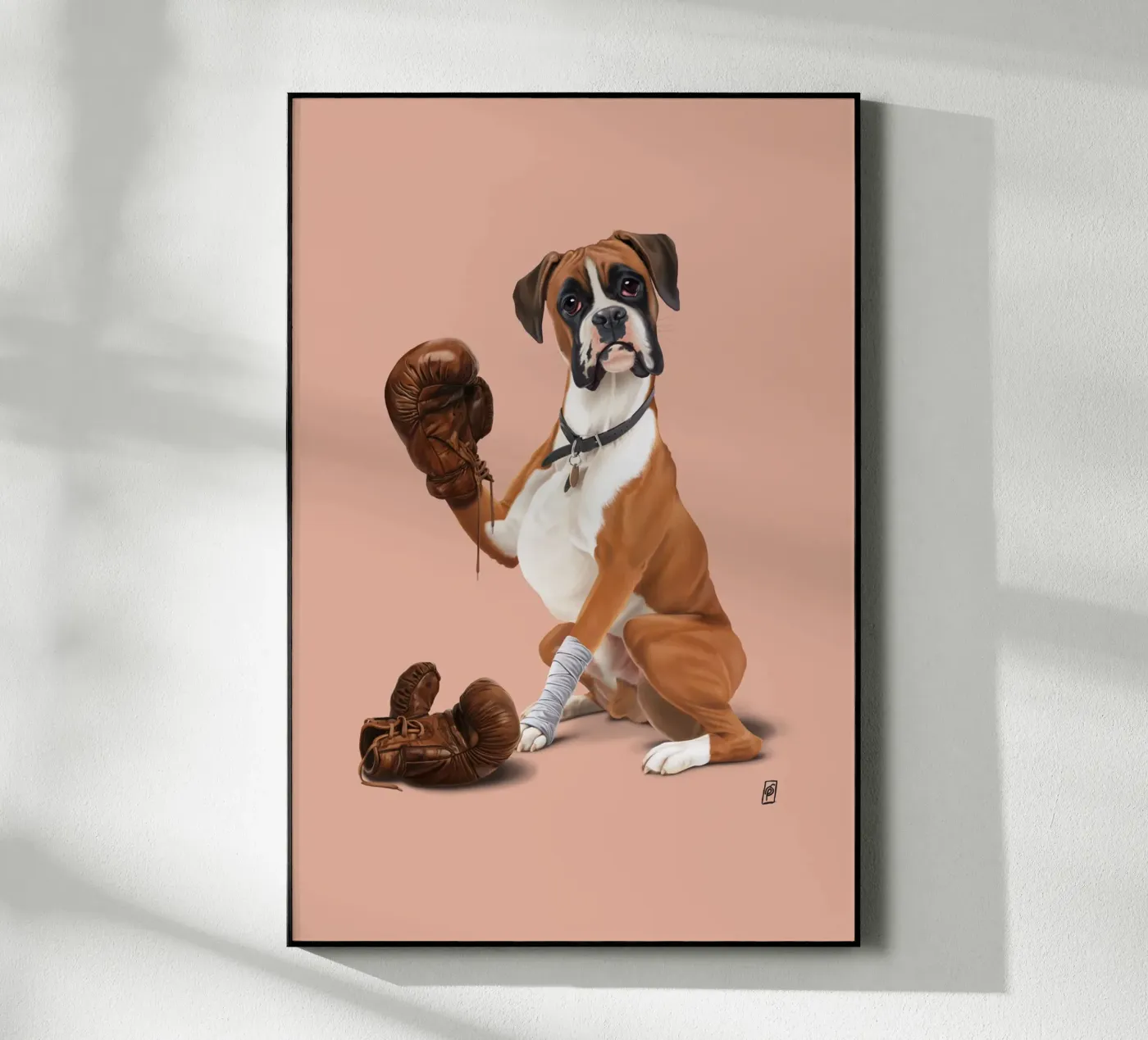 The Boxer (Colour) plexiglass da Rob Art | Illustration