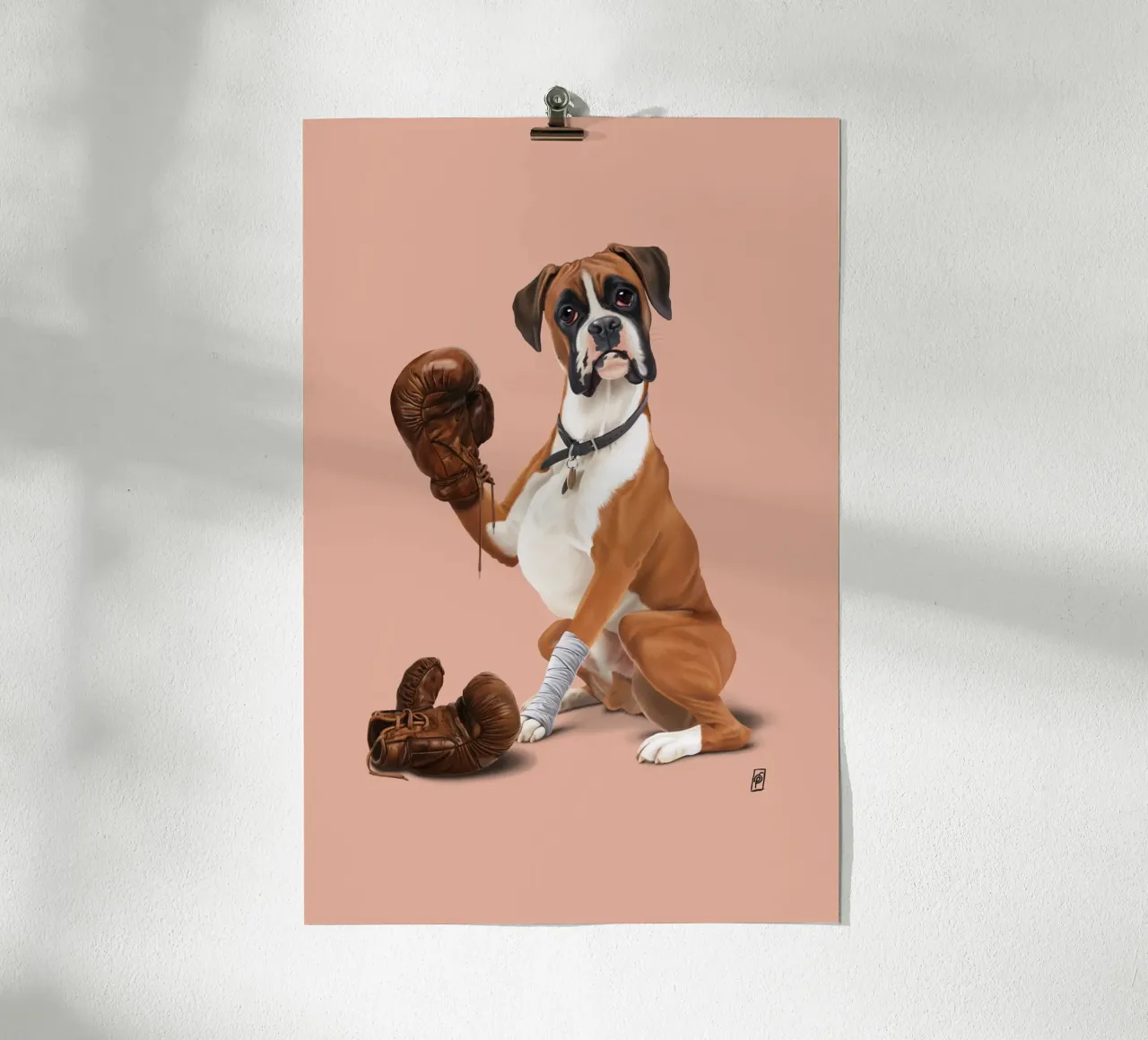 The Boxer (Colour) poster da Rob Art | Illustration