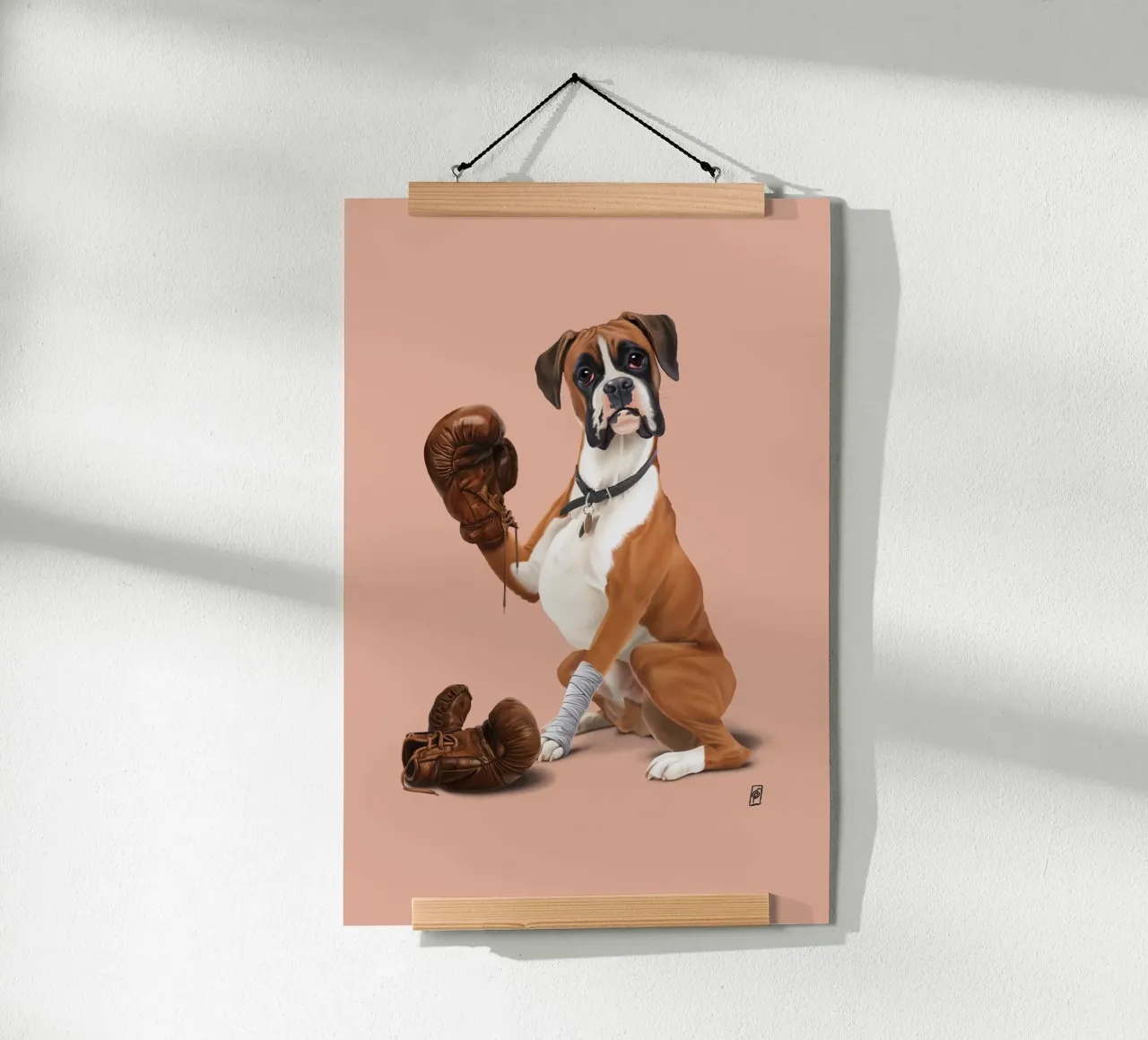 The Boxer (Colour) poster da Rob Art | Illustration