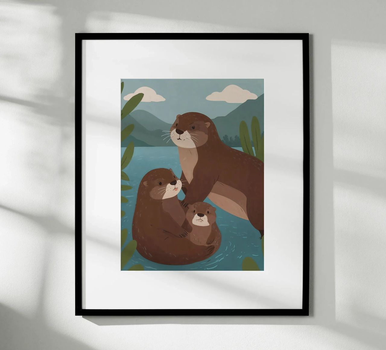 Famiglia di lontre amichevoli poster da SnoopyAnimals