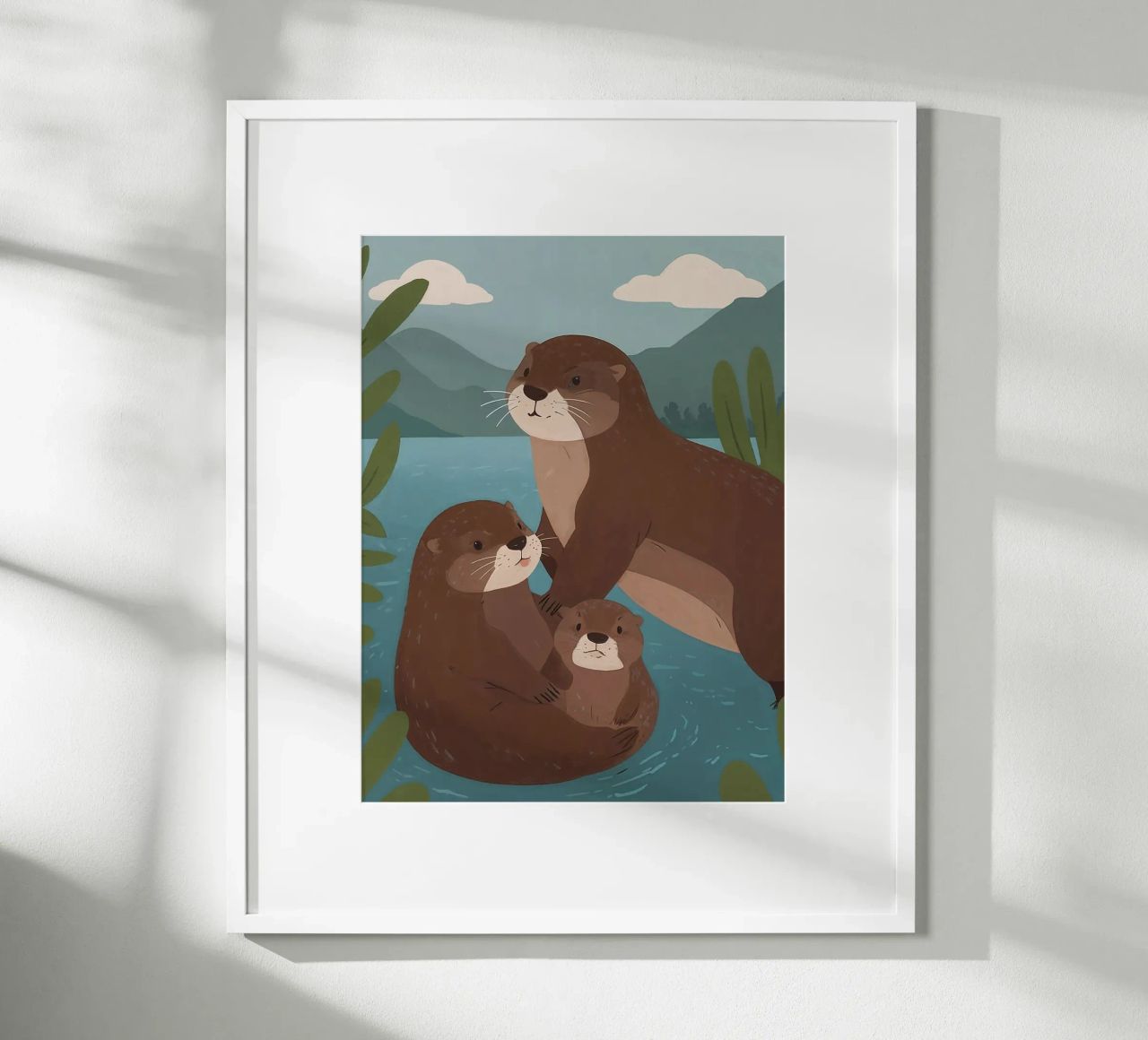 Famiglia di lontre amichevoli poster da SnoopyAnimals
