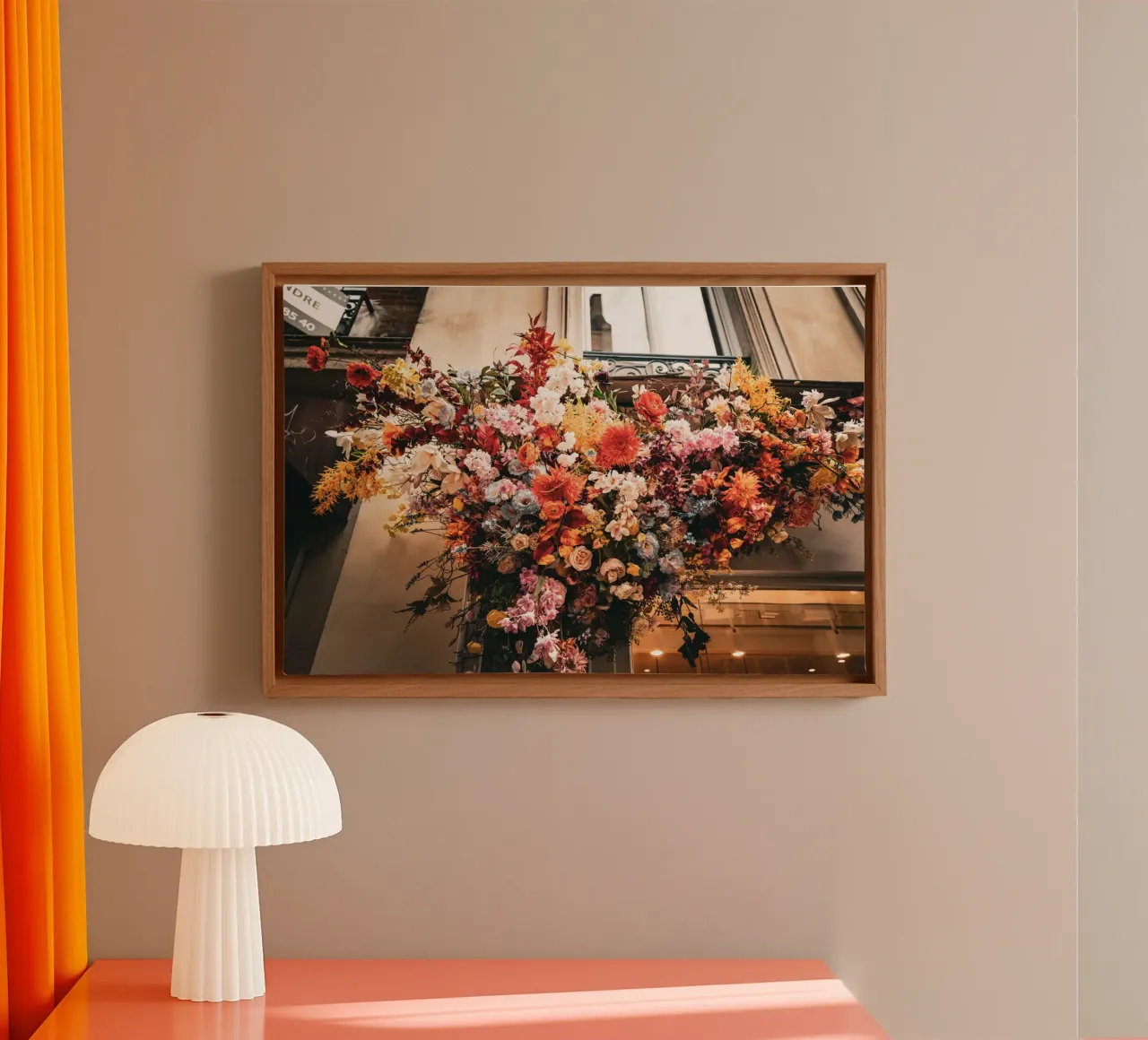 Blumenmeer tela con Cornice a cassetta da Flo Klein