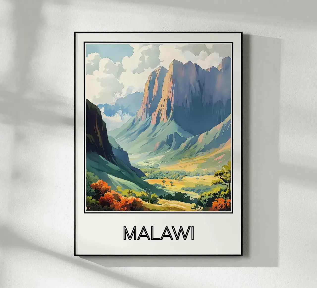 Affiche Malawi plexiglass da Frame the World