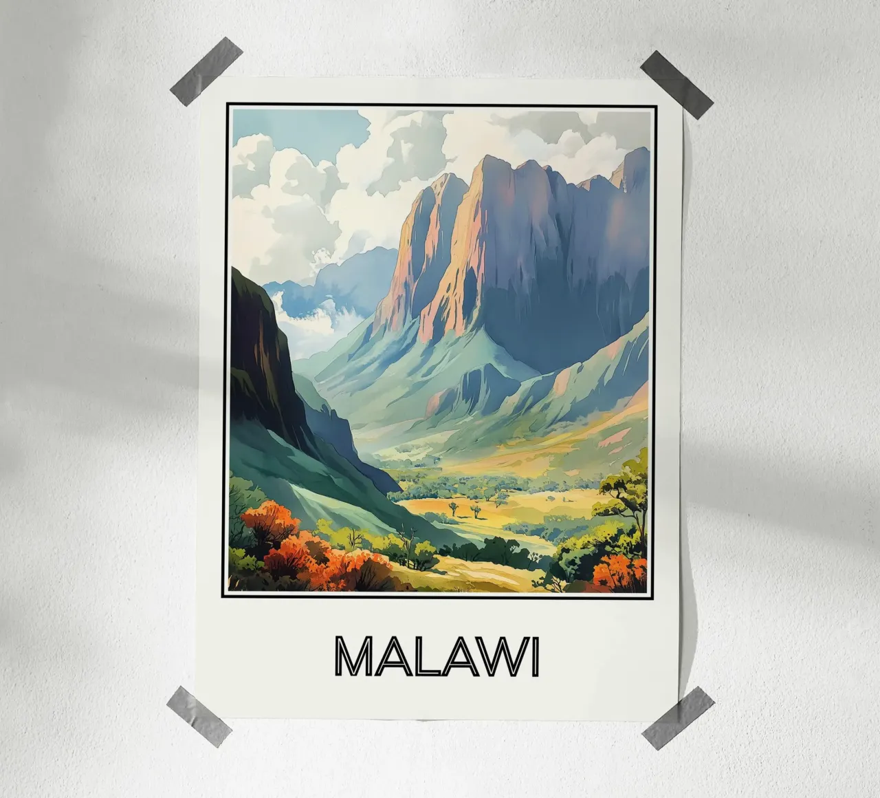 Malawi poster da Frame the World