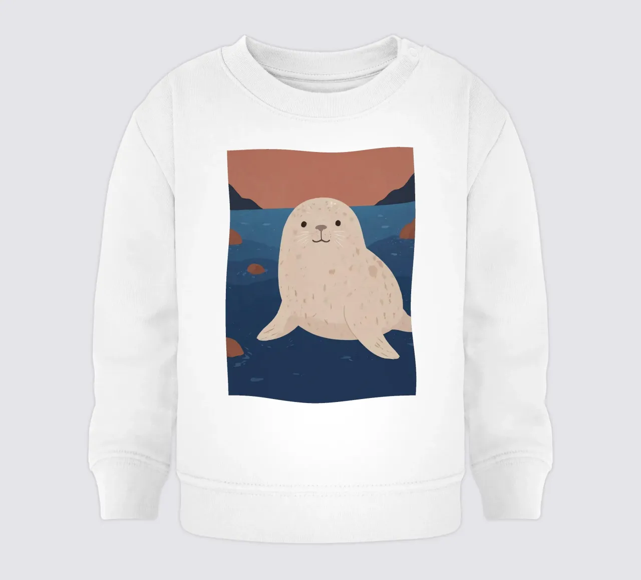 Vriendelijke verzegeling baby sweatshirt van SnoopyAnimals